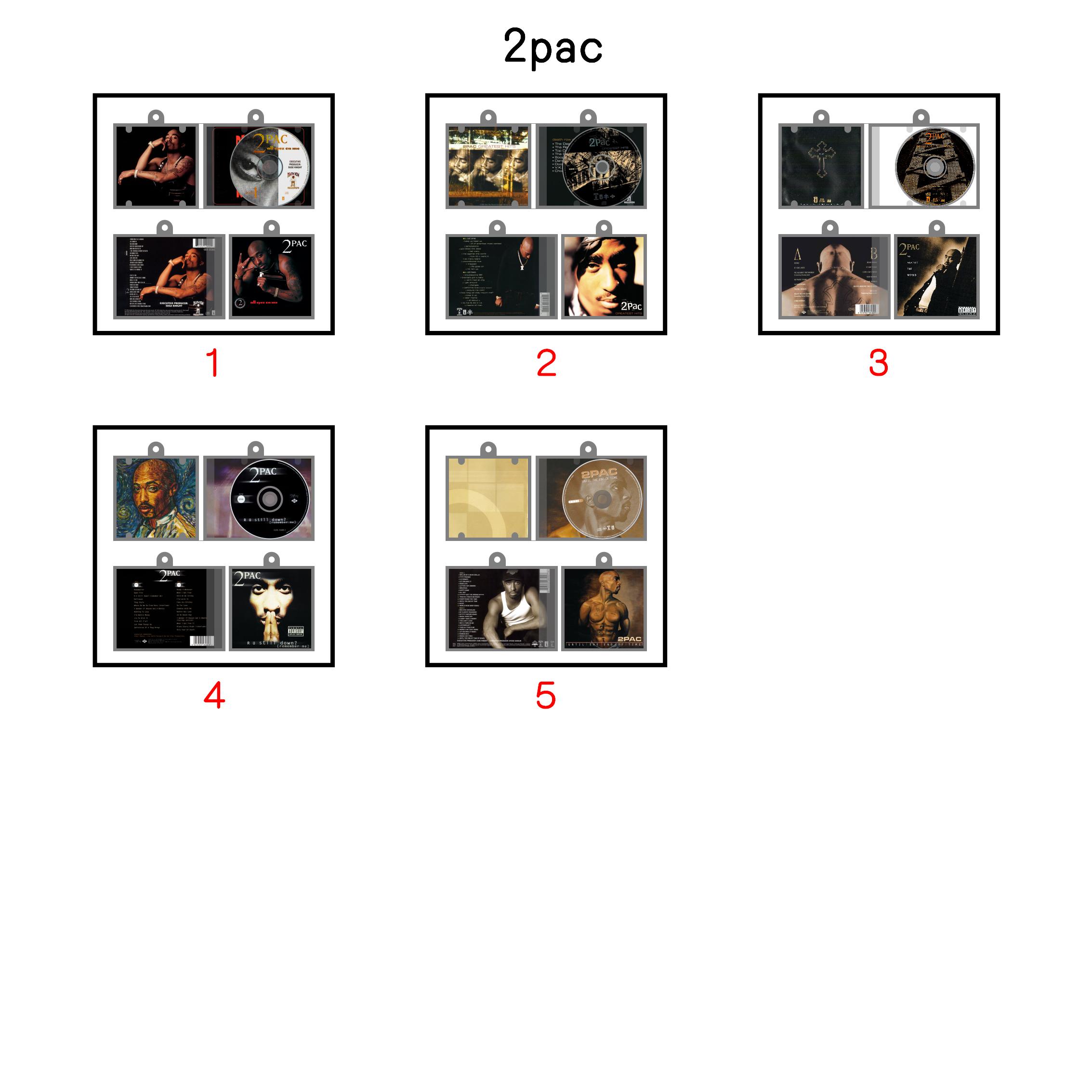 2pac Mini Vinyl NFC Album Keychain CD Music Keychain Pendant Customized 