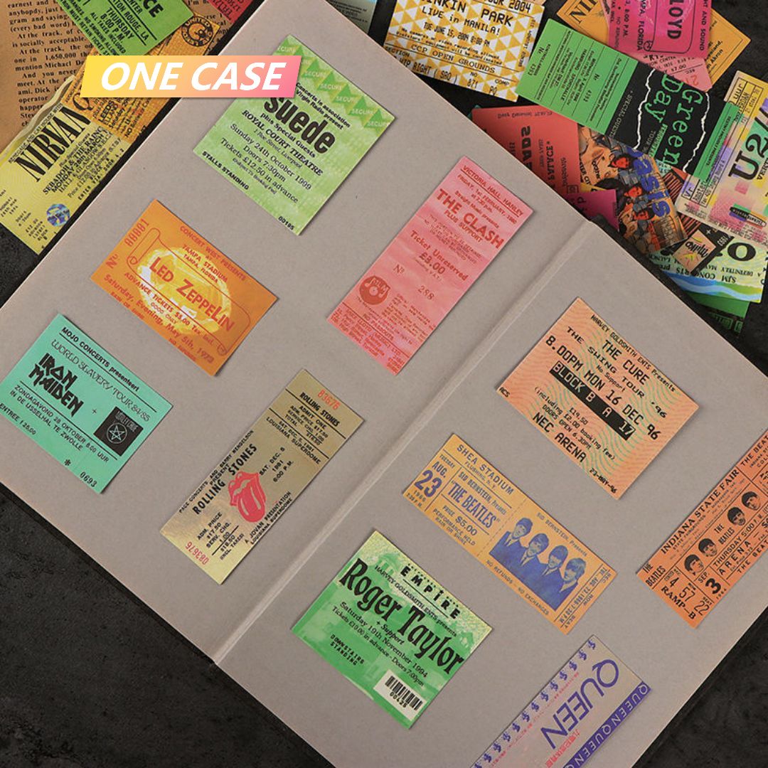 43 Rock Band Sticker Guns N 'Roses/Queen  Retro Computer Phone Pocket Sticker Waterproof Pocket Sticker Decoration-ONECASE.STUDIO