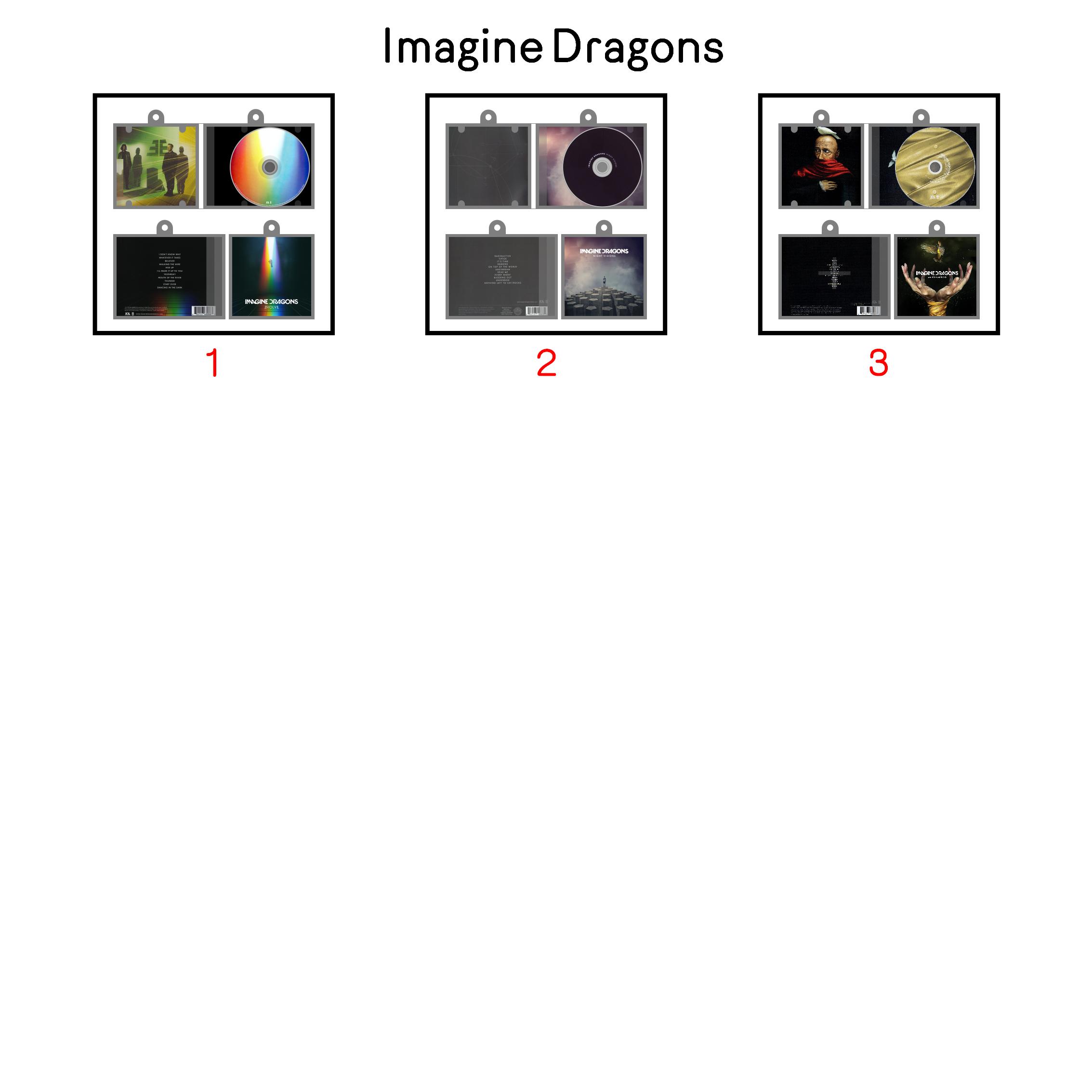 Imagine Dragons Mini NFC Album Keychain CD Music Keychain Pendant Customized Mini Vinyl Album 