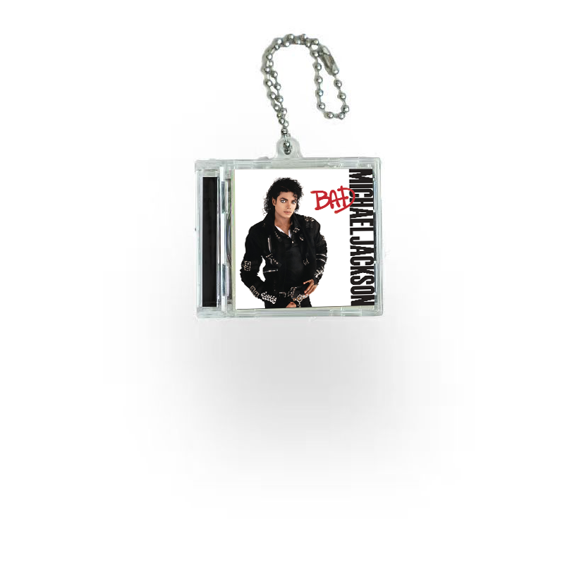 Michael Jackson Mini Vinyl NFC Album Keychain CD Music Keychain Pendant Customized Vinyl 