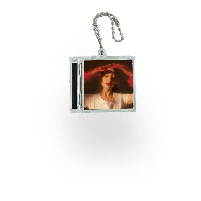 Ariana Grande Mini vinyl NFC Album Keychain CD Music Keychain Pendant Customized 