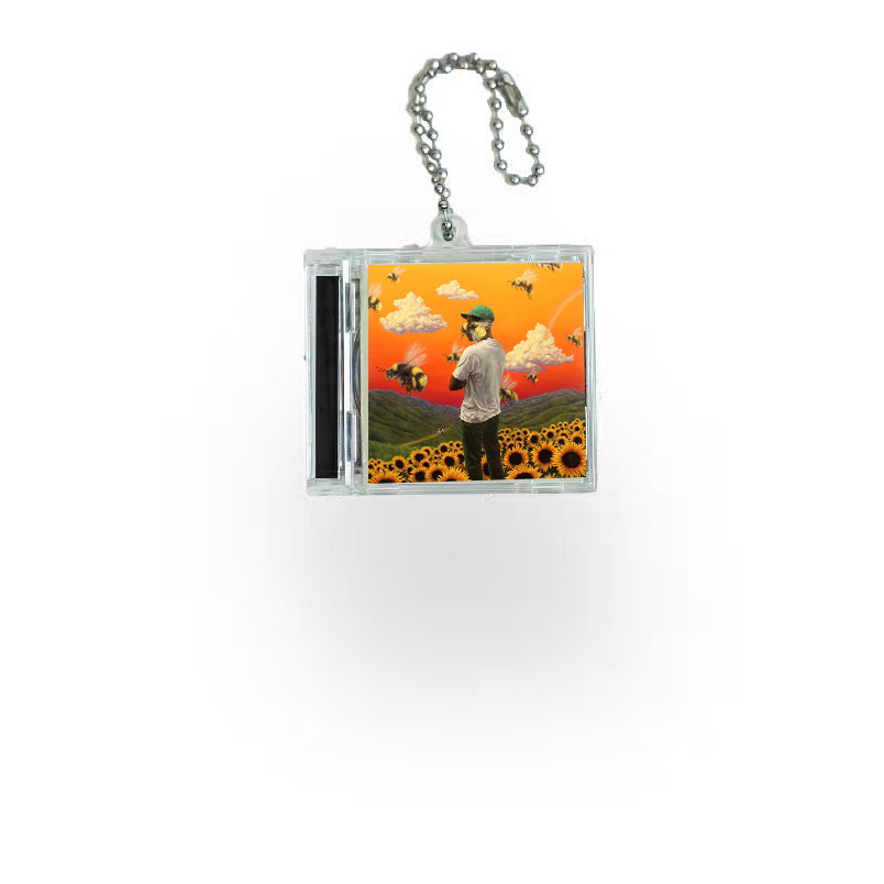 Tyler The Creator Mini Vinyl NFC Album Keychain CD Music Keychain Pendant Customized