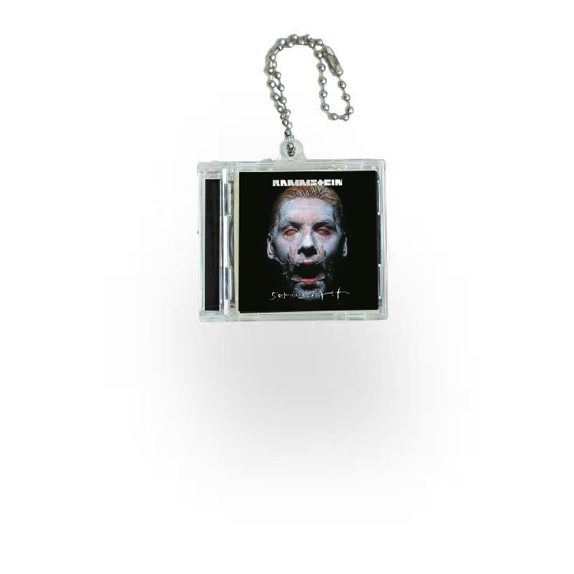 Rammstein Mini Vinyl NFC Album Keychain CD Music Keychain Pendant Customized
