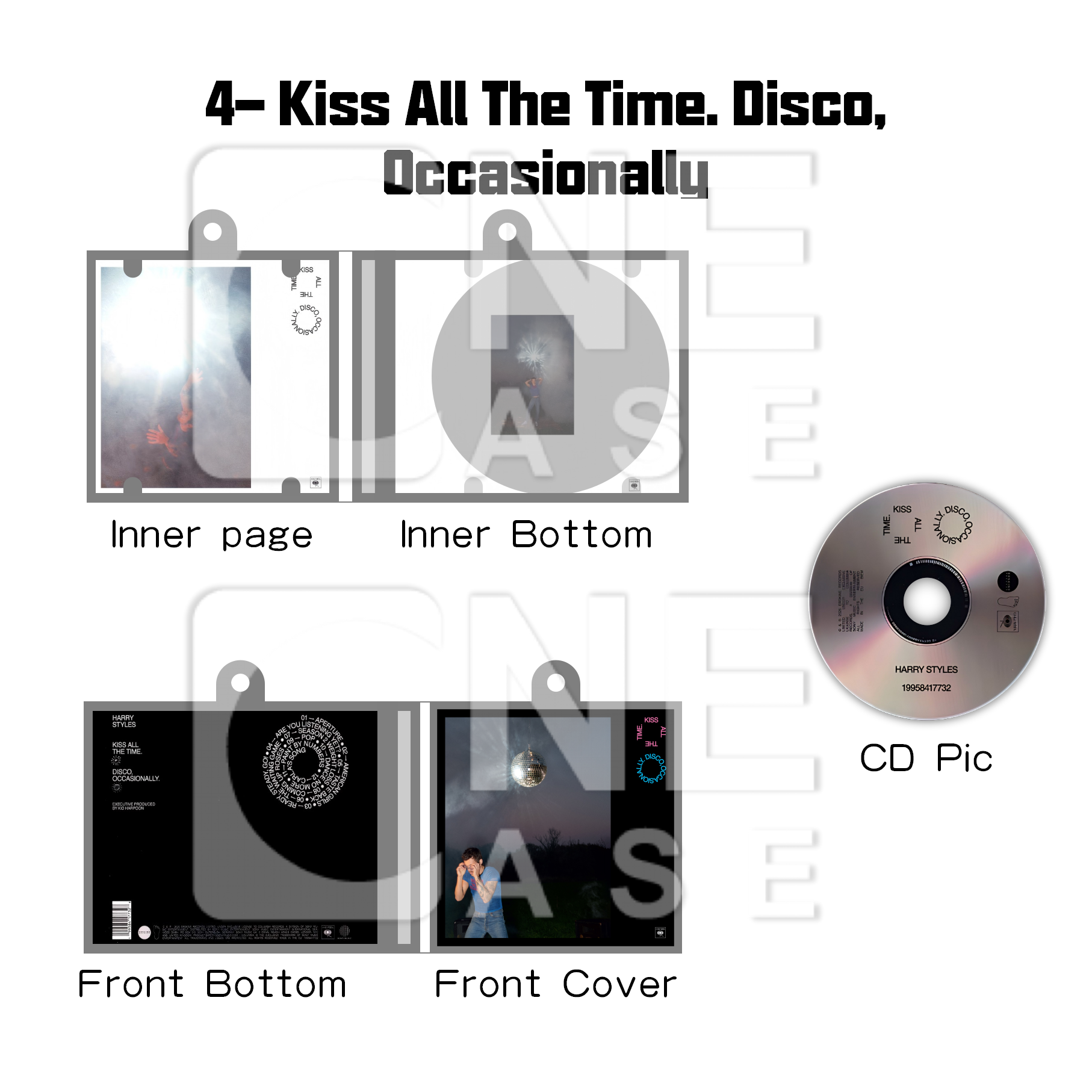 Harry Styles Mini NFC Album Keychain CD Music Keychain Pendant Customized Mini 