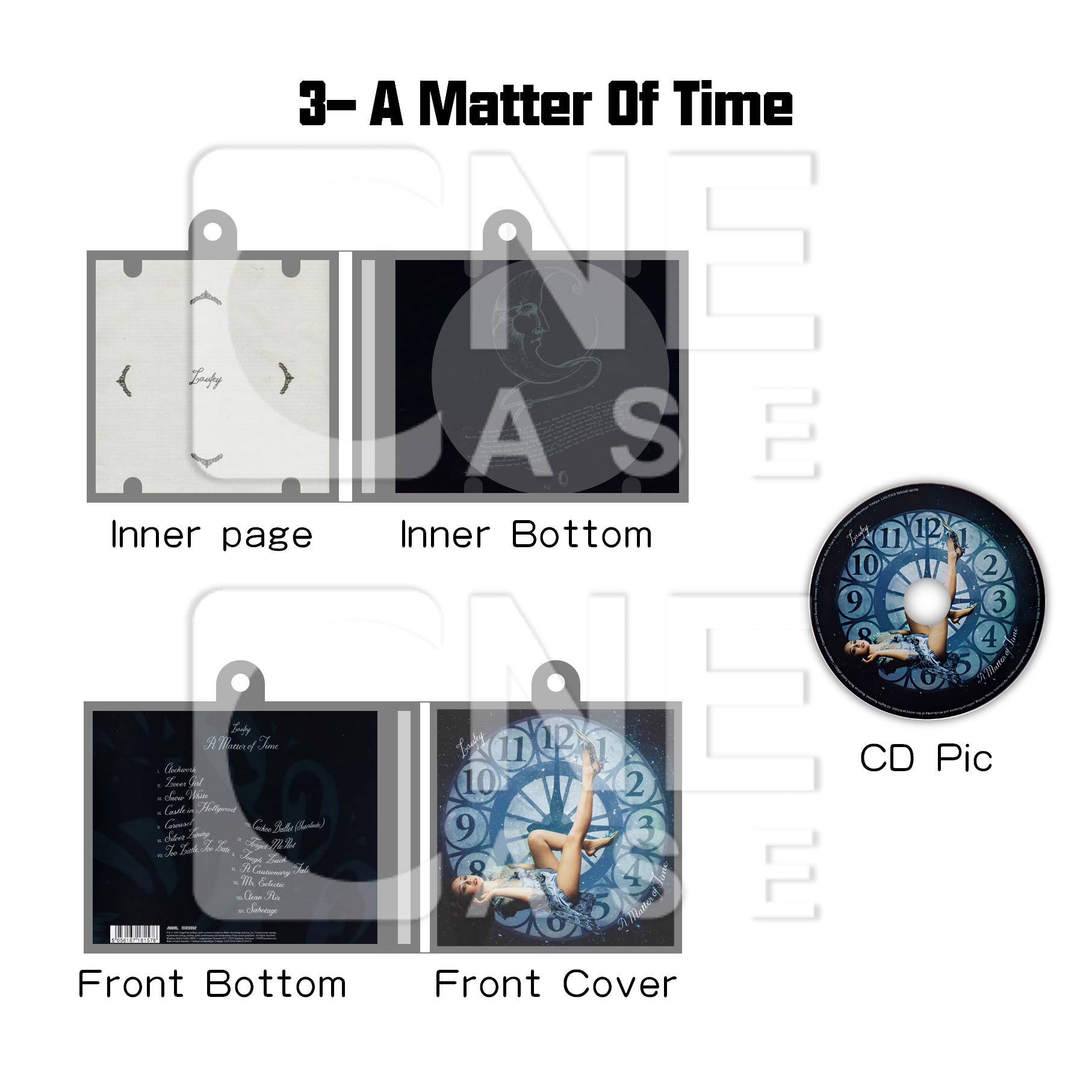 Laufey Mini NFC Album Keychain CD Music Keychain Pendant Customized Mini Vinyl Album 