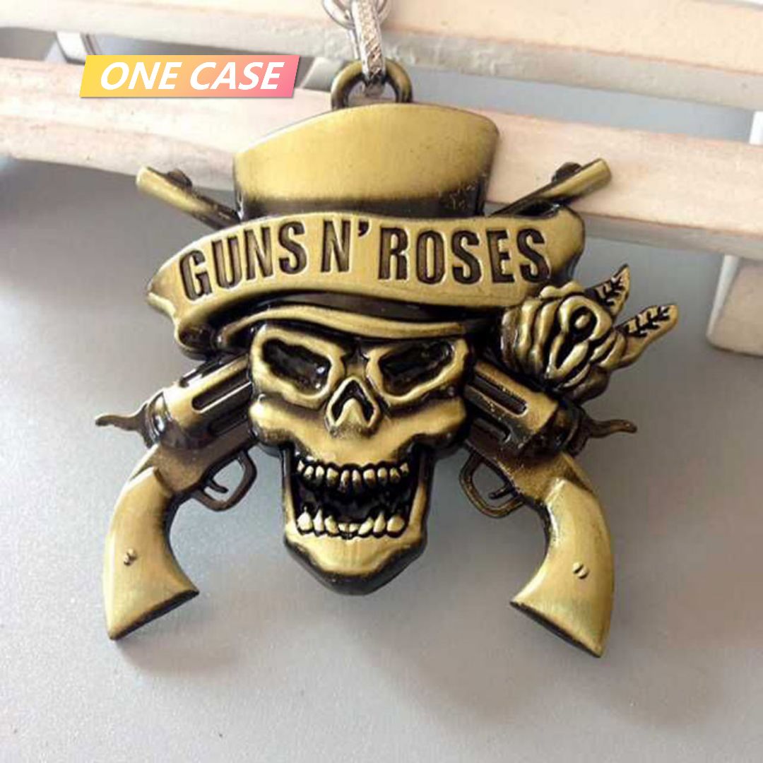 Guns N' Roses Retro Rock Star Band Fans Alloy Keychain Pendant Guns N' Roses-ONECASE.STUDIO