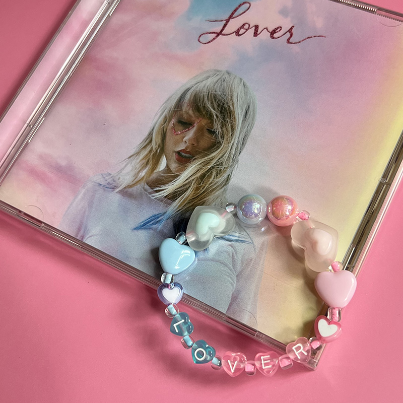 Taylor Swift Lover letter DIY Heart Bracelet Colorful For Gifts