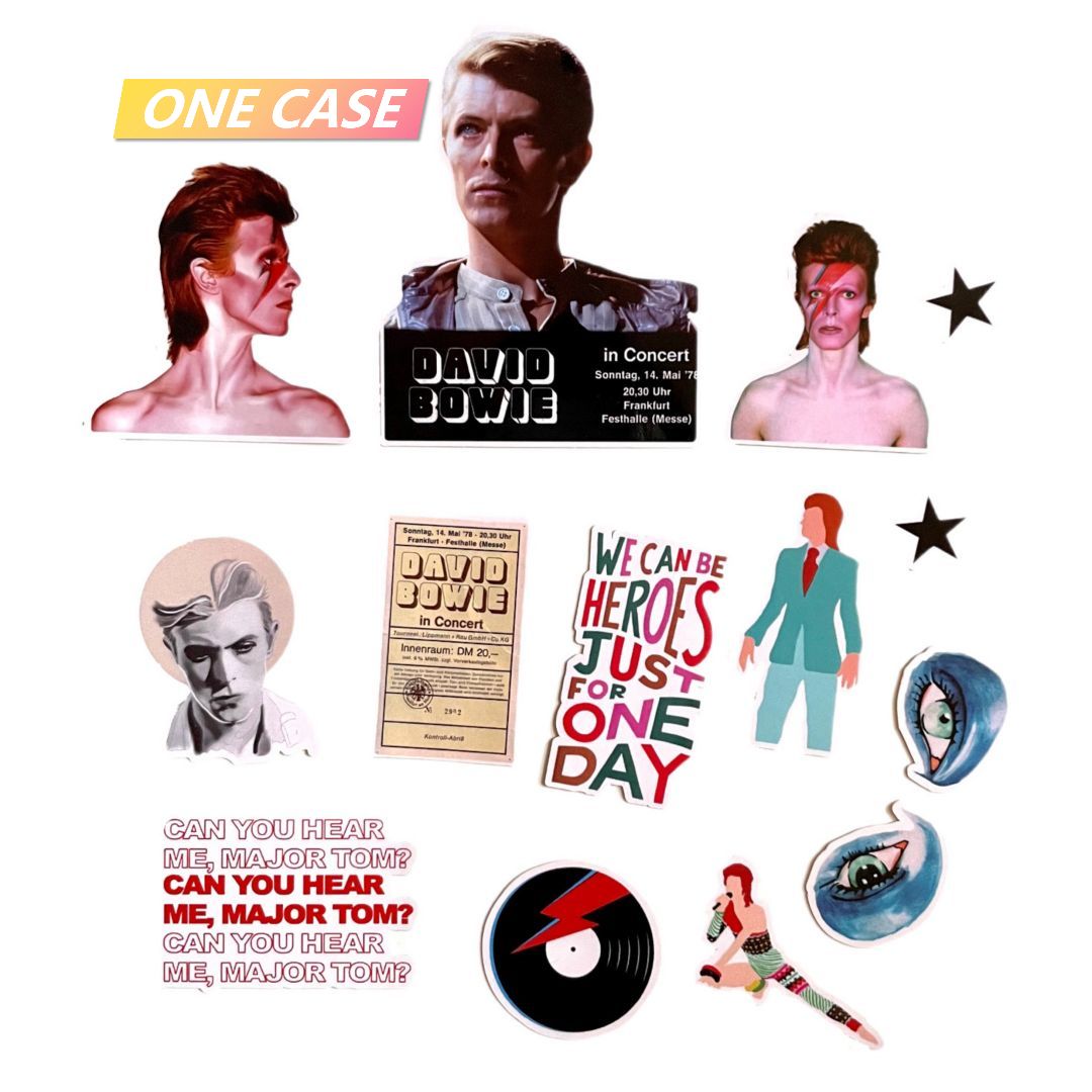 David Bowie Sticker Rock Band Retro Waterproof Decorative Sticker Rock Phone Sticker -ONECASE.STUDIO