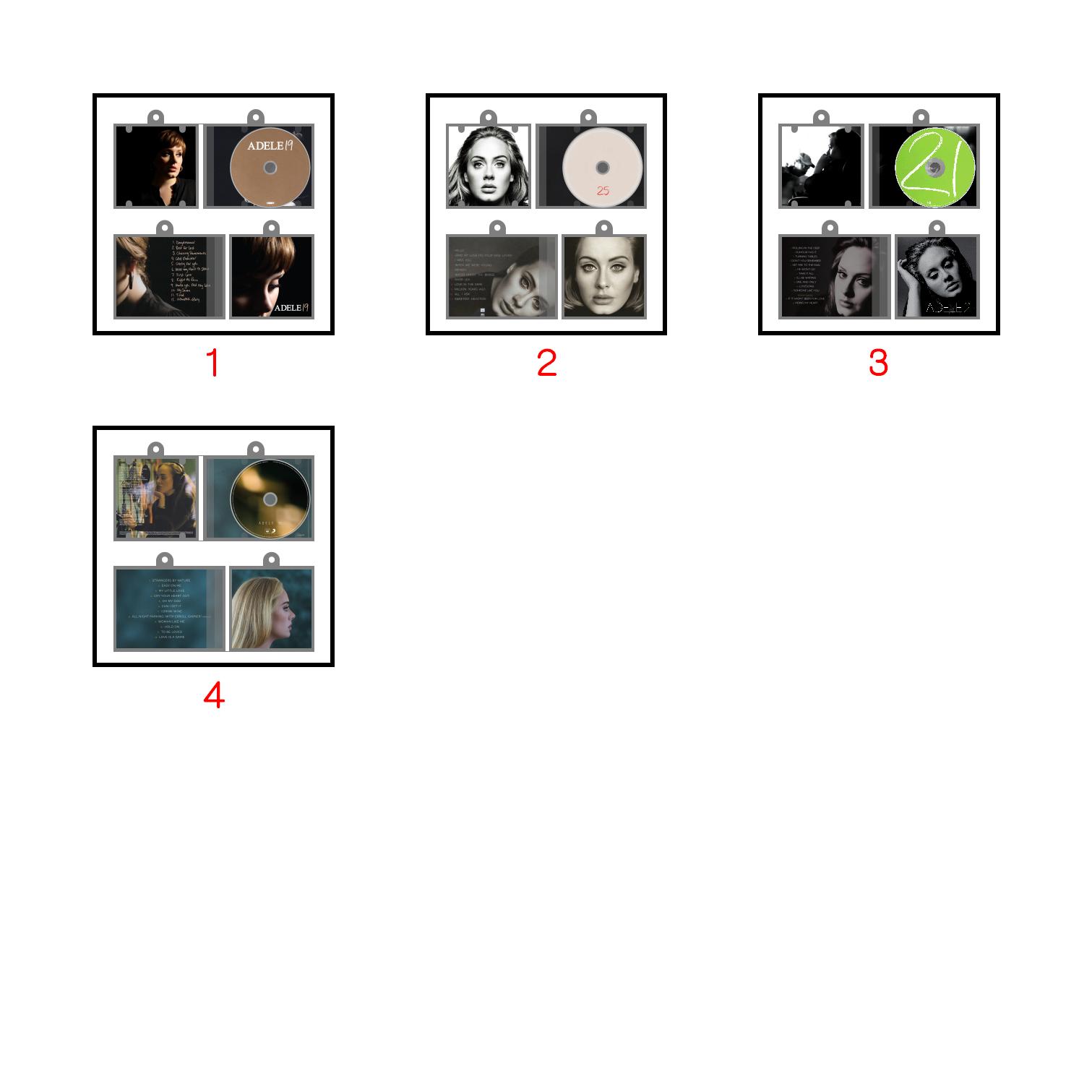 NO.3 Mini Vinyl NFC Album Keychain CD Music Keychain Pendant Customized Ade