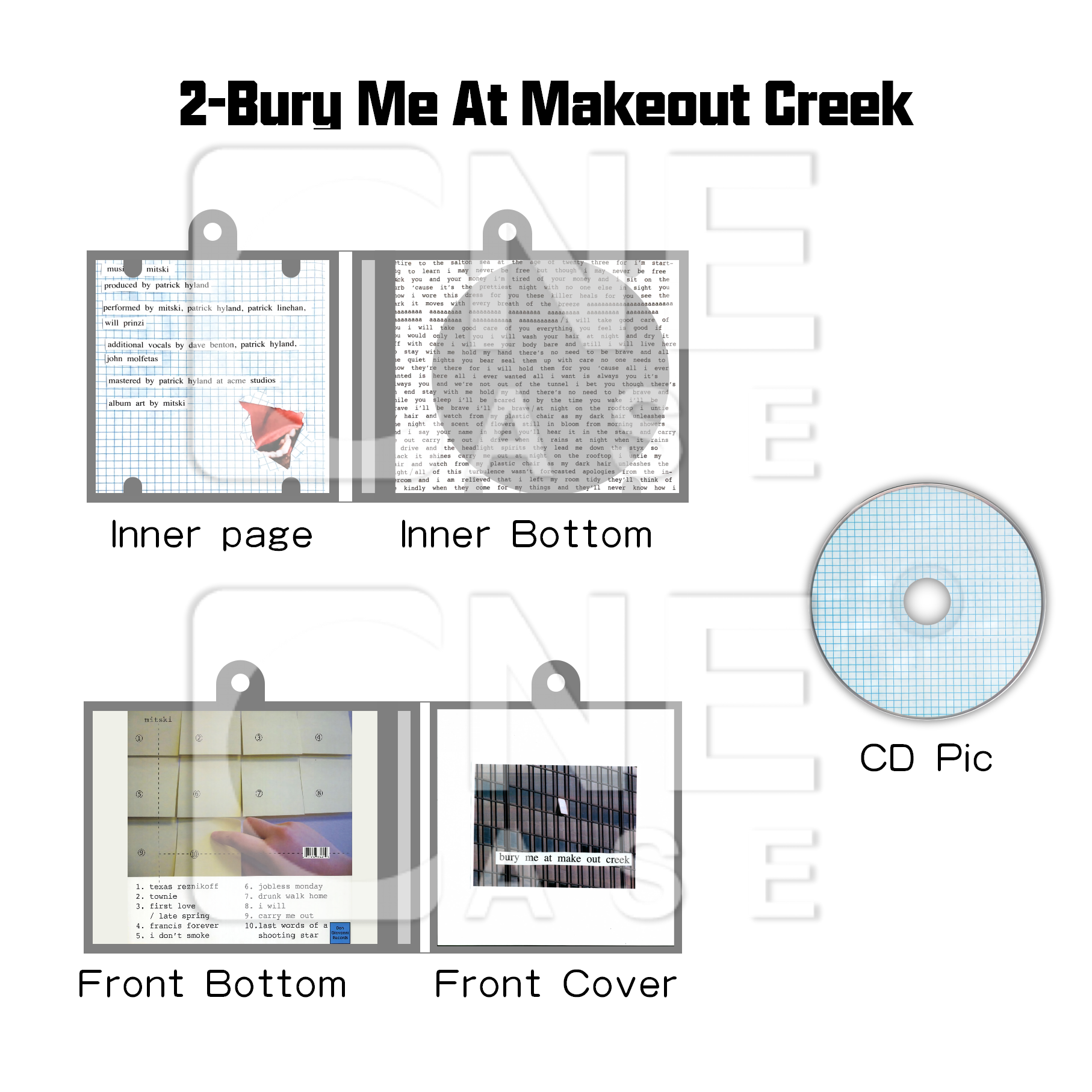 Mitski Mini NFC Album Keychain CD Music Keychain Pendant Customized Mini Vinyl Album 