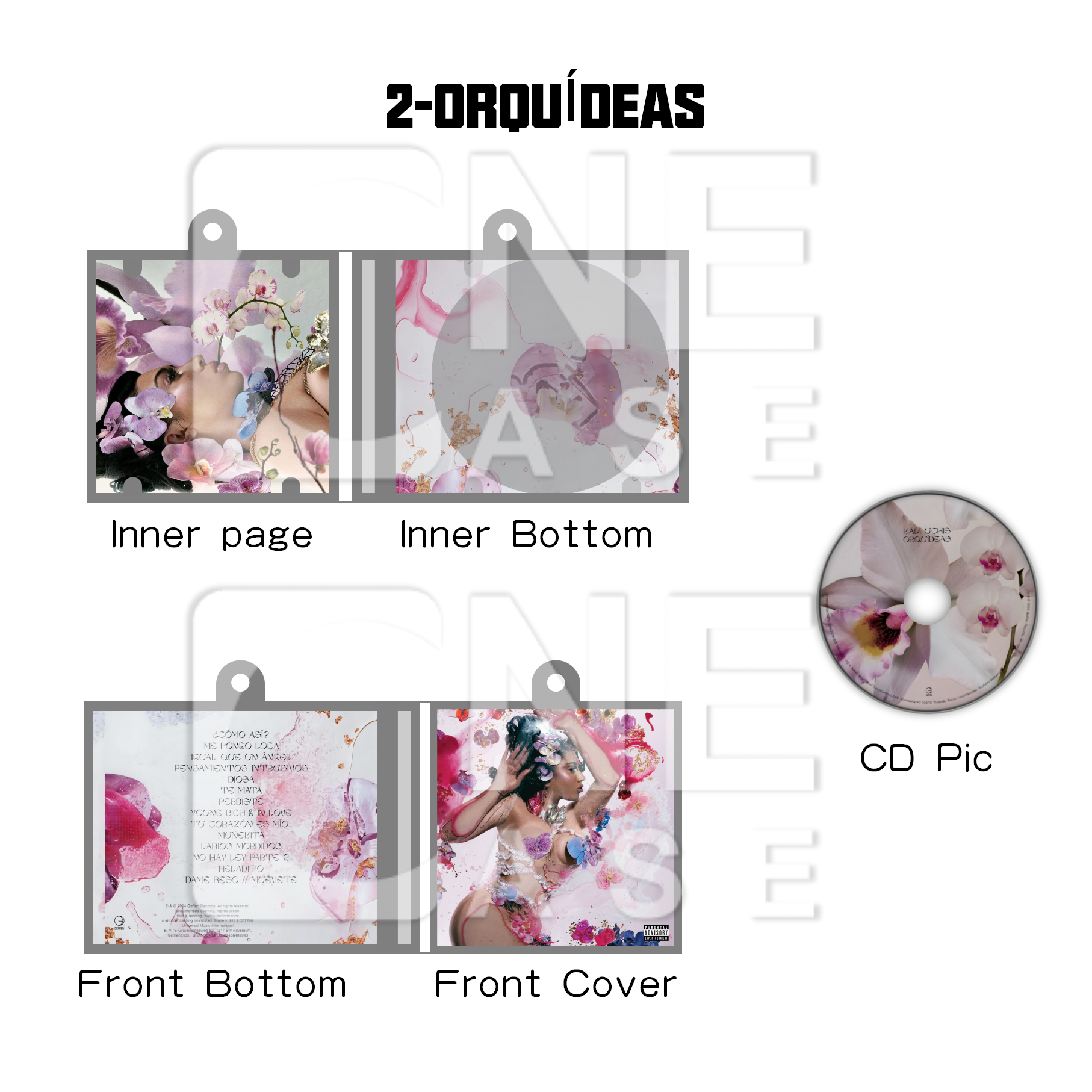 Kali Uchis Mini NFC Album Keychain CD Music Keychain Pendant Customized Mini Vinyl Album 
