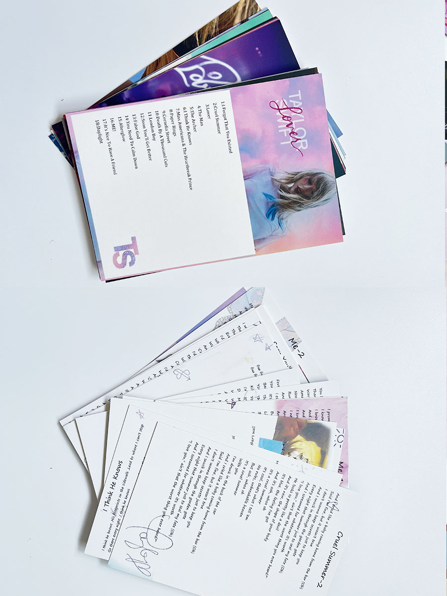 Tay*lor S wift LOVER Album Lyrics Book, Lyrics Card, Postcard Peripherals