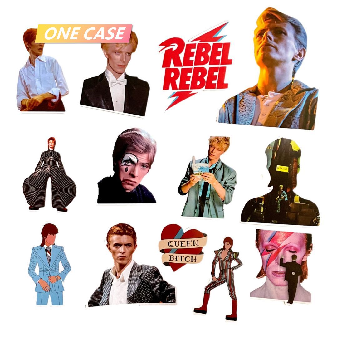 David Bowie Sticker Rock Band Retro Waterproof Decorative Sticker Rock Phone Sticker -ONECASE.STUDIO