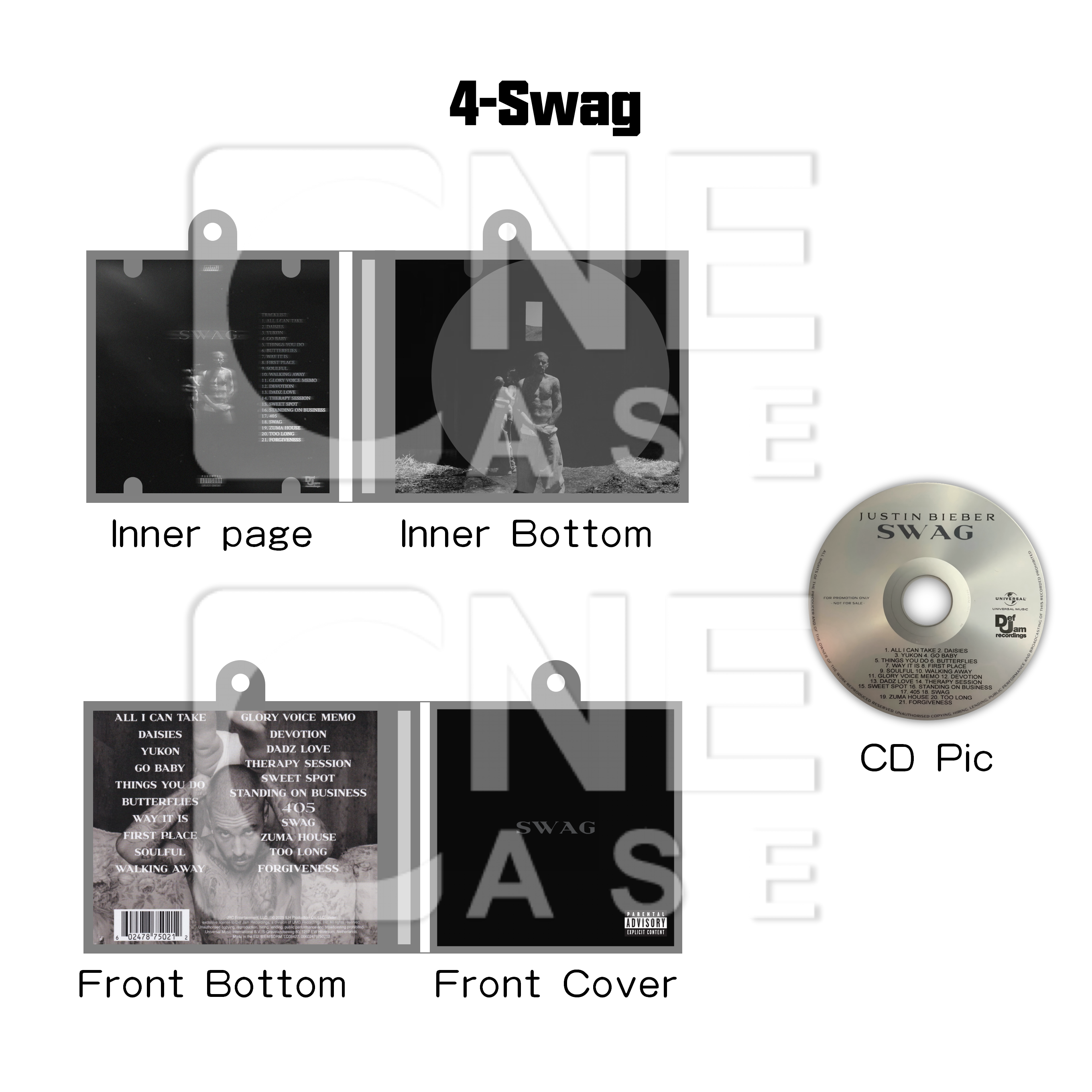 Justin bieber Mini Vinyl NFC Album Keychain CD Music Keychain Pendant Customized 