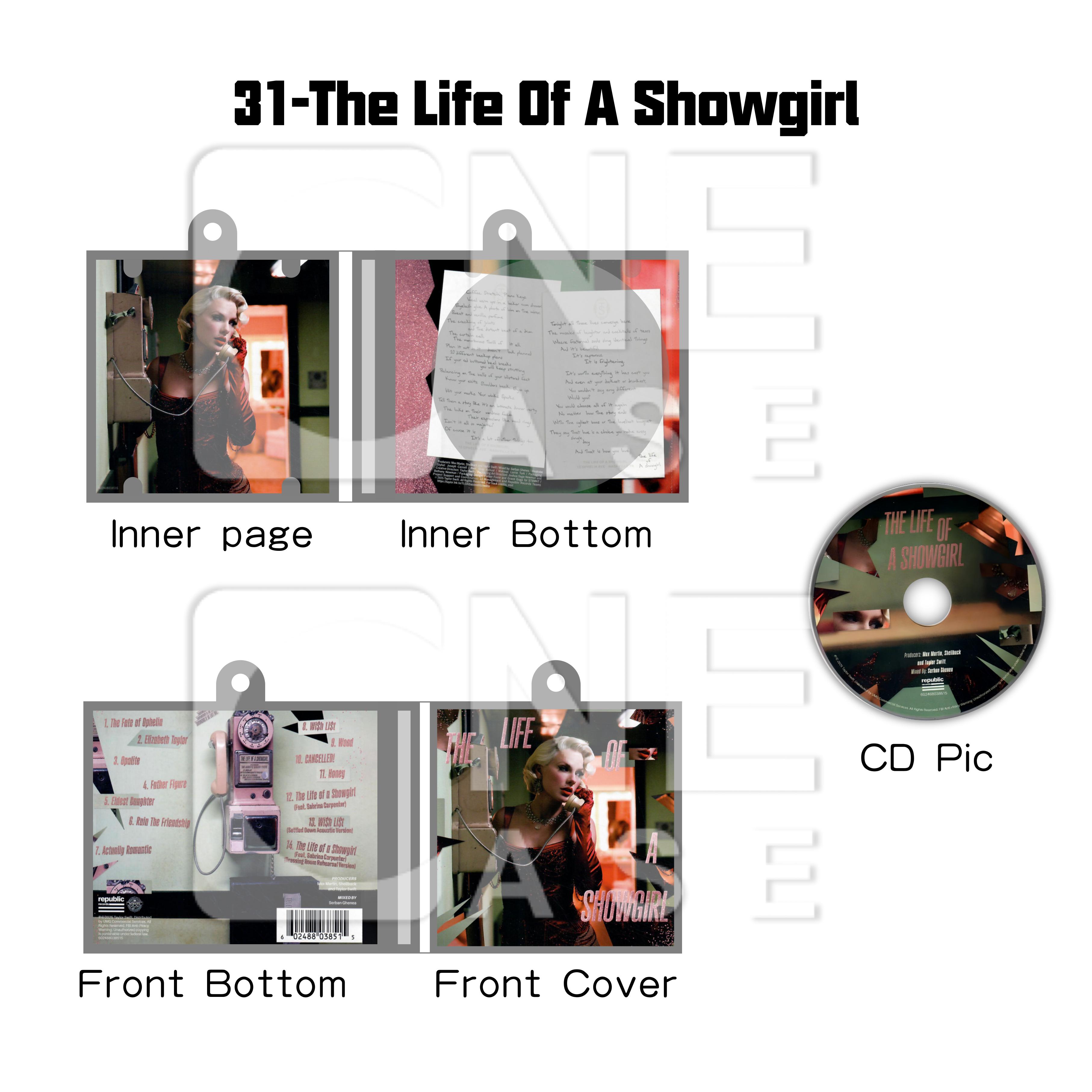 Taylor Swift Mini vinyl NFC Album Keychain Customized TS