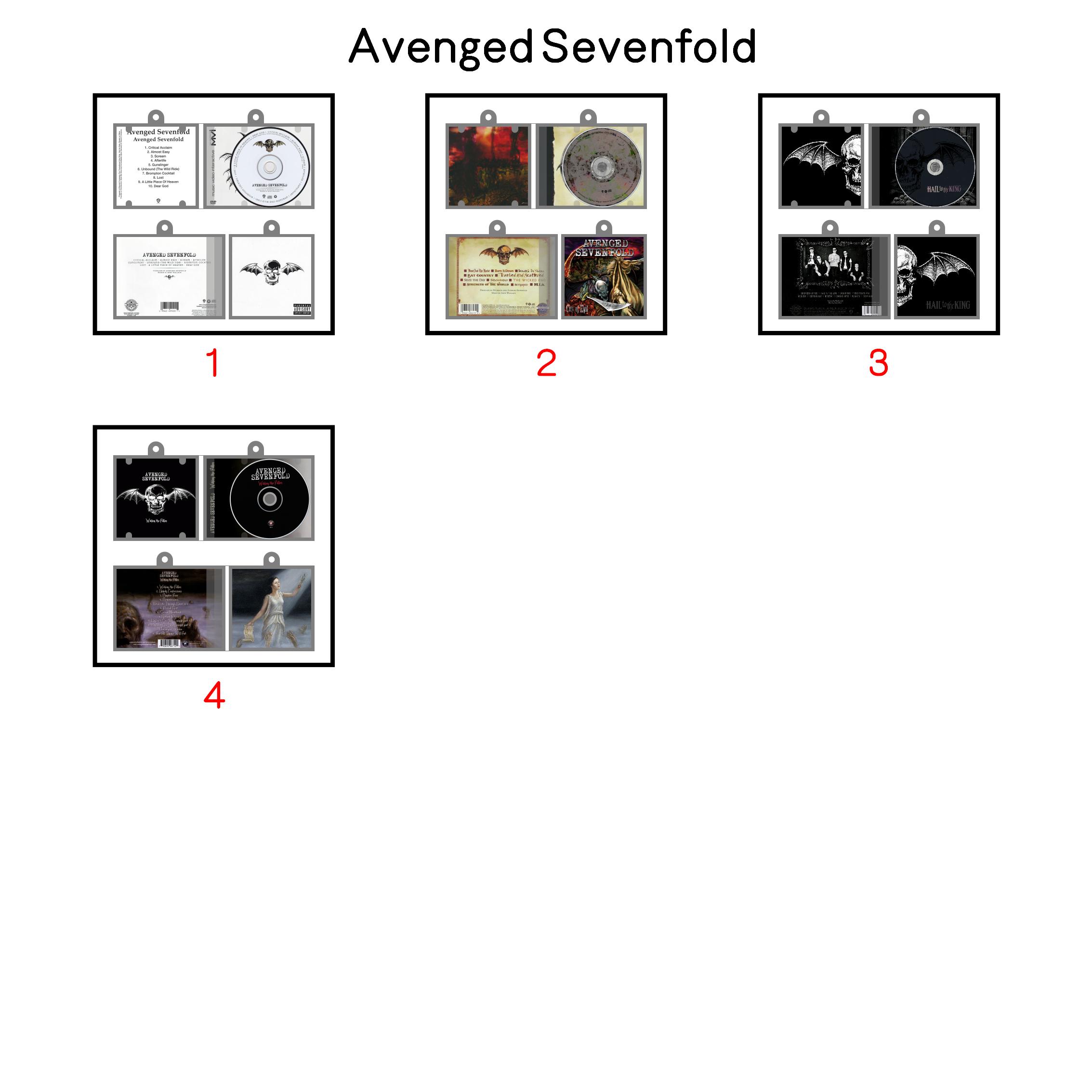 Avenged Sevenfold Mini Vinyl NFC Album Keychain CD Music Keychain Pendant Customized