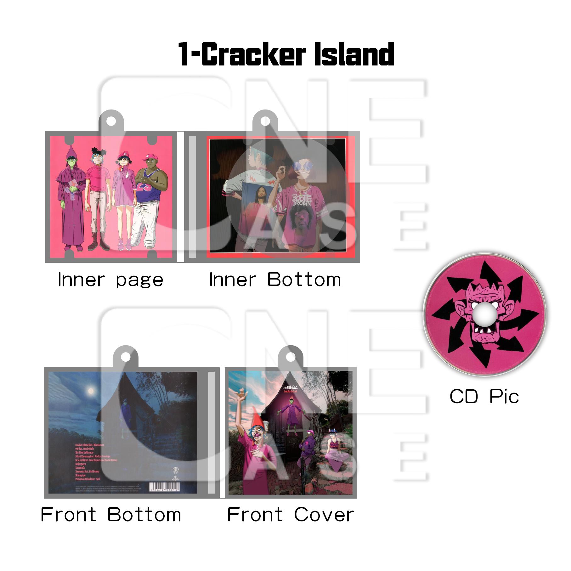 Gorillaz Mini NFC Album Keychain CD Music Keychain Pendant Customized Mini Vinyl 