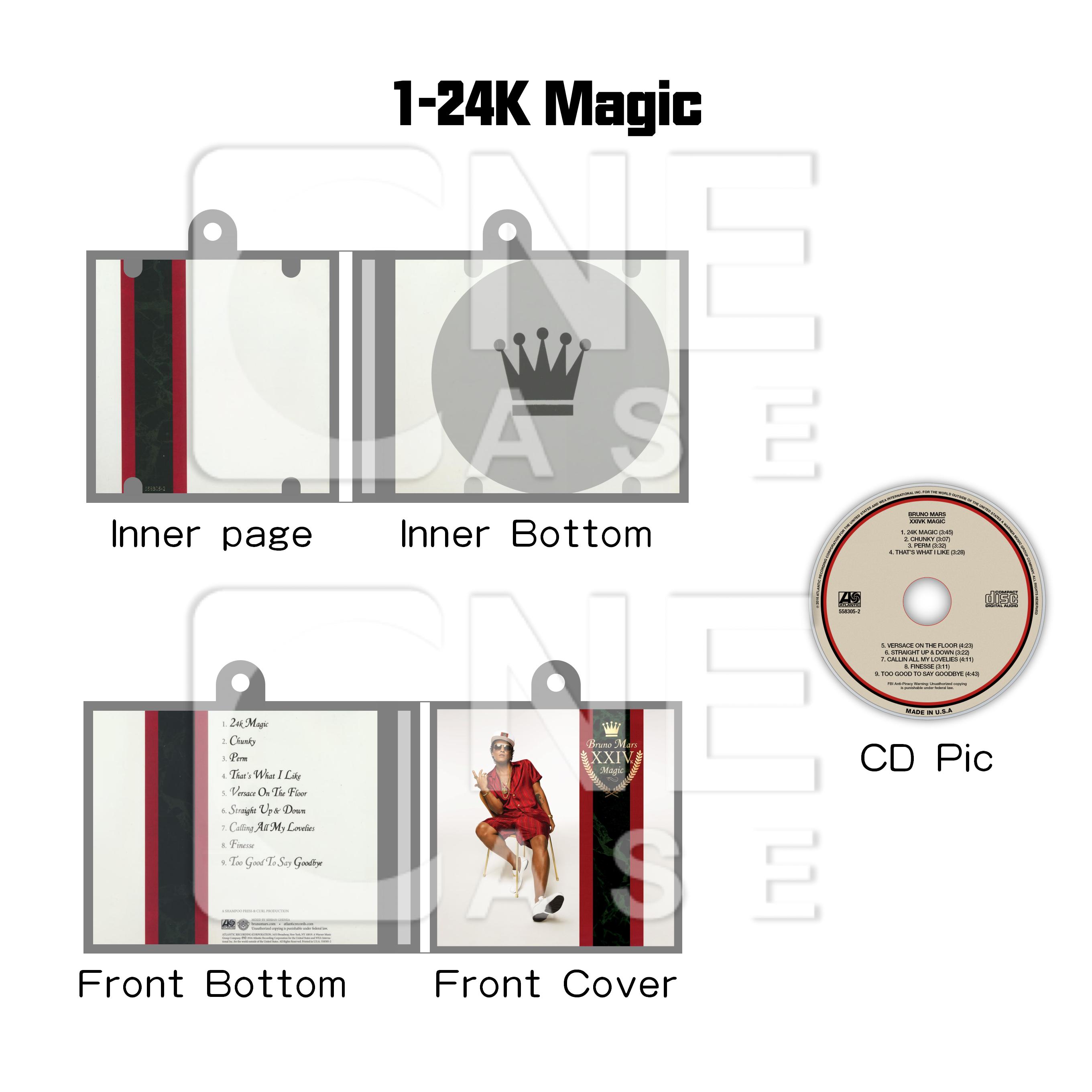 Bruno Mars Mini NFC Album Keychain CD Music Keychain Pendant Customized Mini 