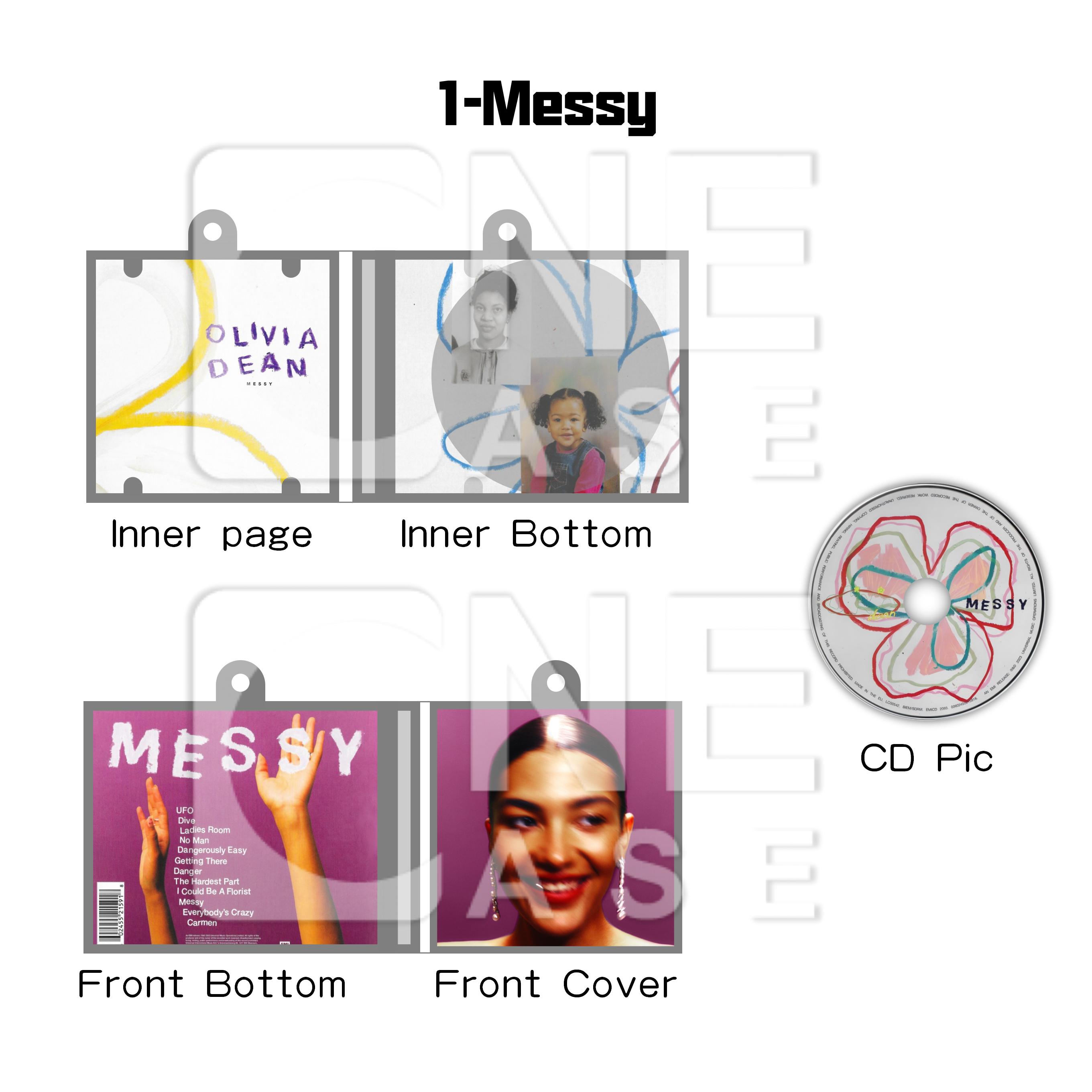 Olivia Dean Mini NFC Album Keychain CD Music Keychain Pendant Customized Mini 