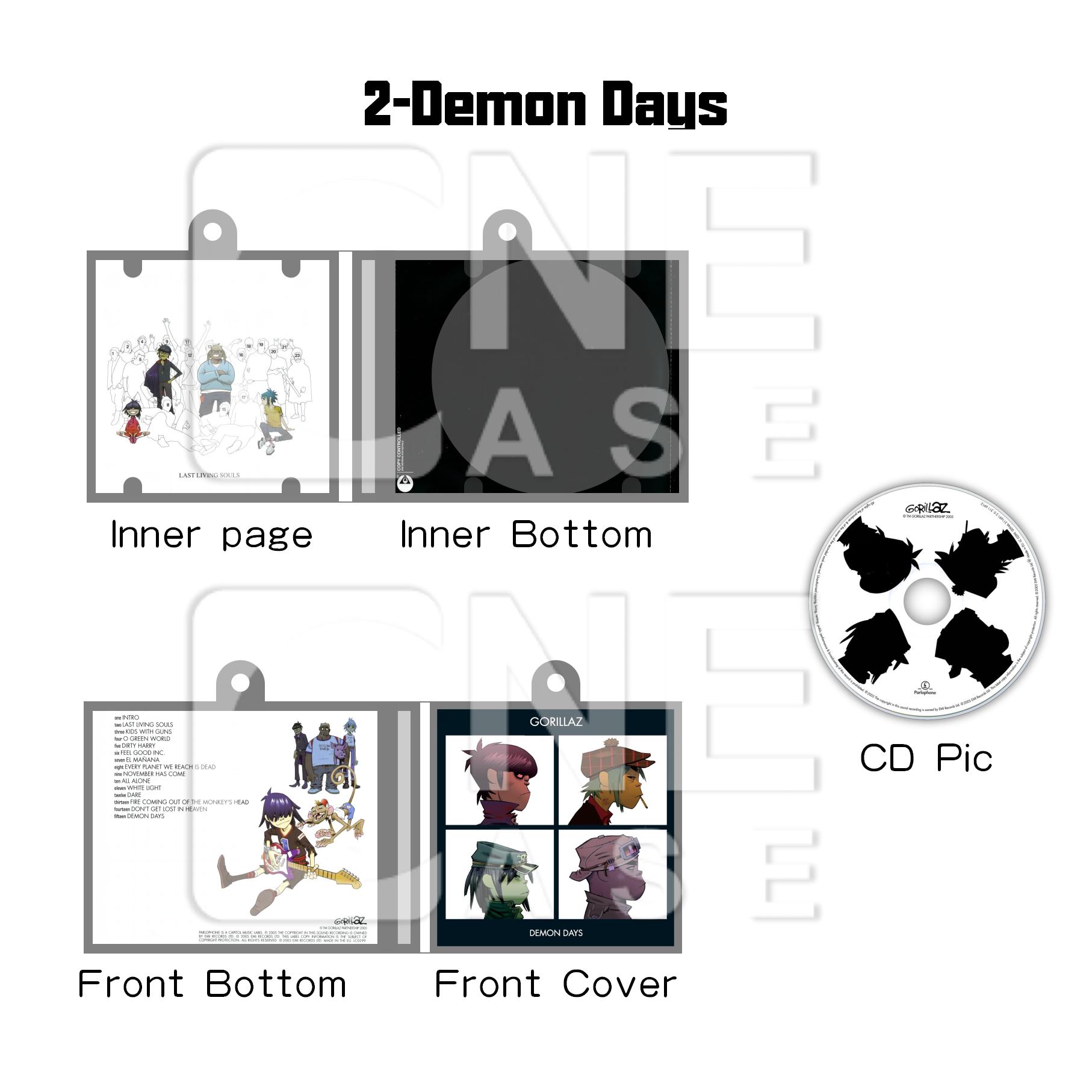 Gorillaz Mini NFC Album Keychain CD Music Keychain Pendant Customized Mini Vinyl 