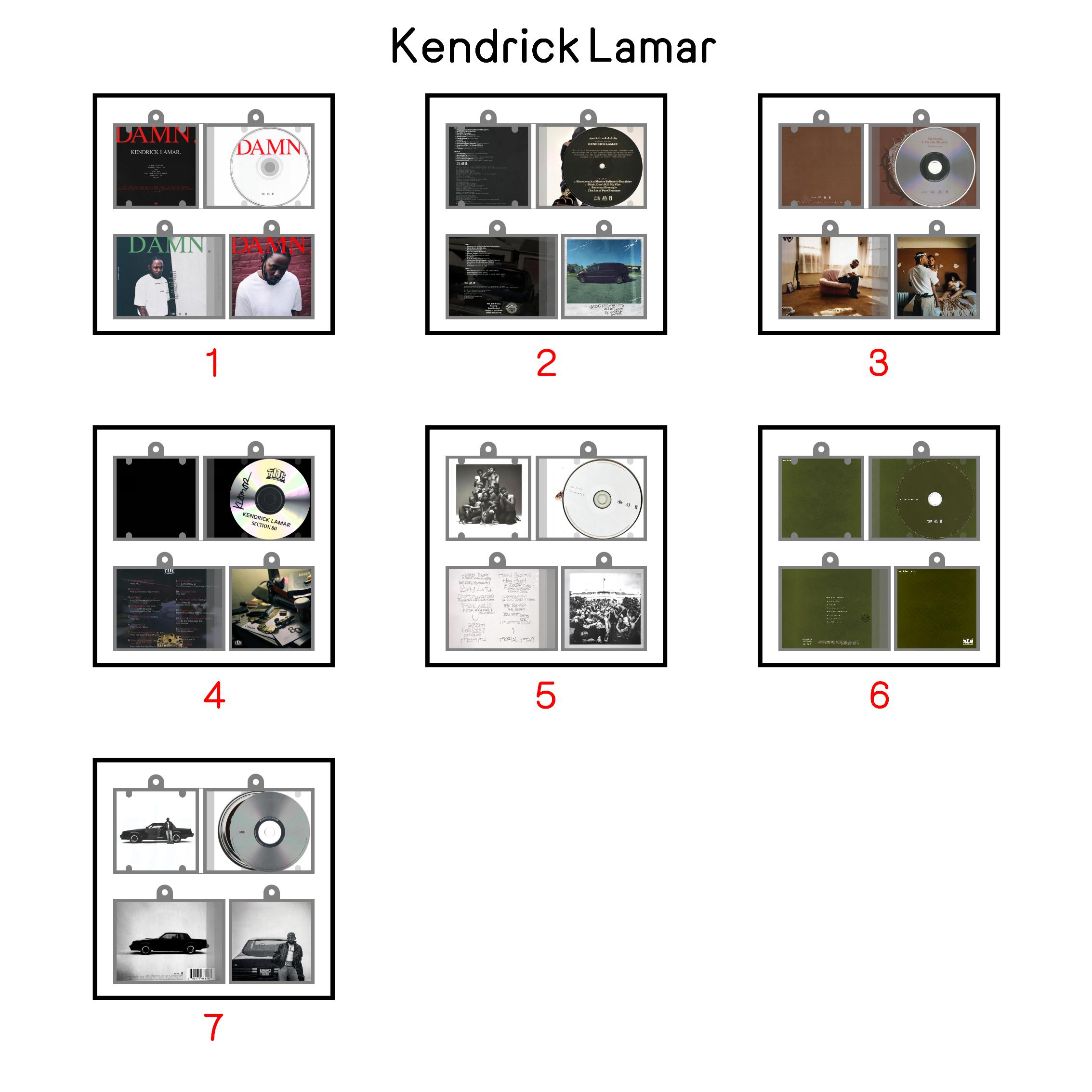 Kendrick Lamar Mini NFC Album Keychain CD Music Keychain Pendant Customized Mini Vinyl 