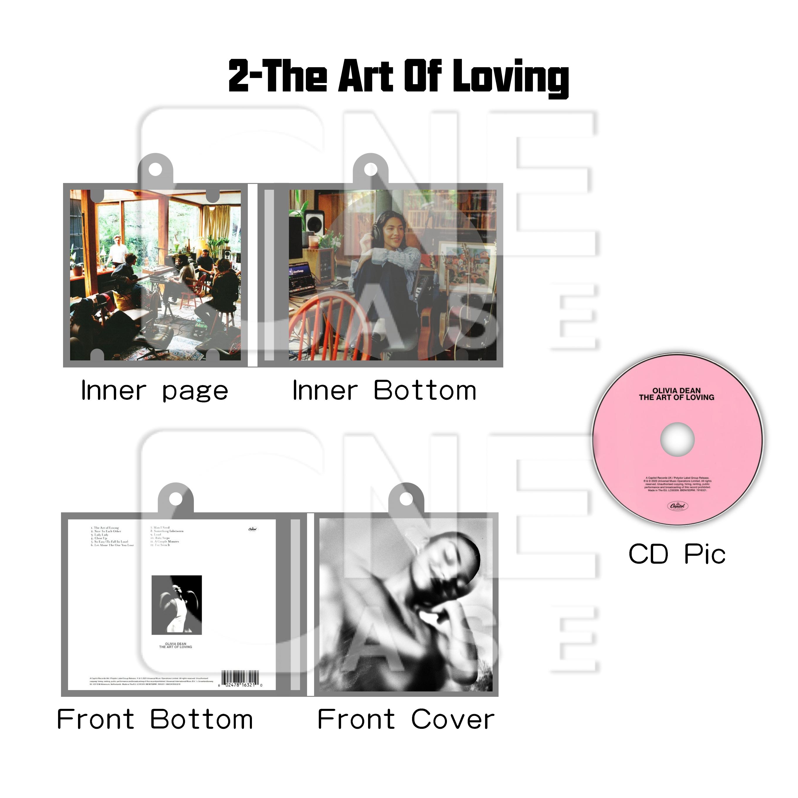 Olivia Dean Mini NFC Album Keychain CD Music Keychain Pendant Customized Mini 