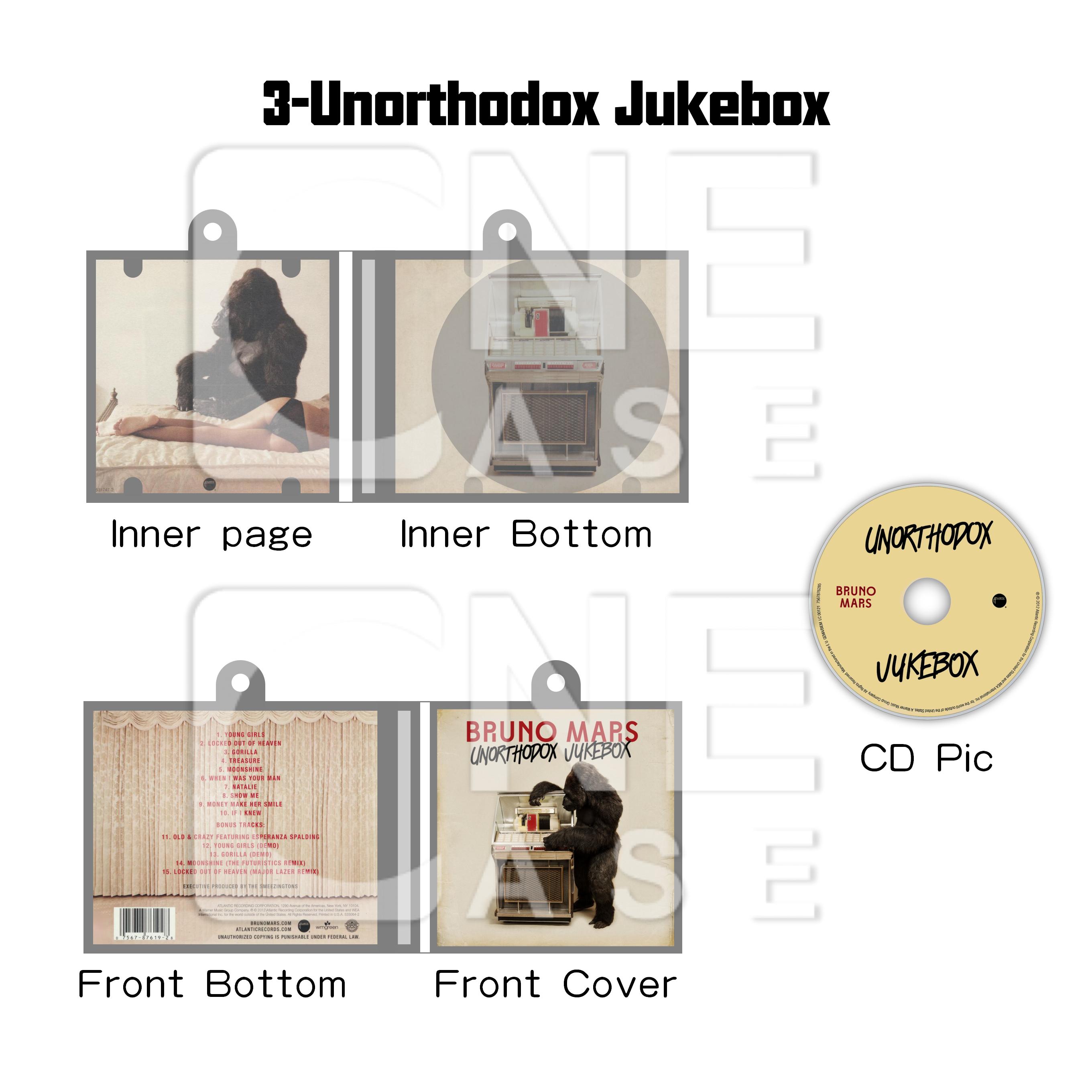Bruno Mars Mini NFC Album Keychain CD Music Keychain Pendant Customized Mini 