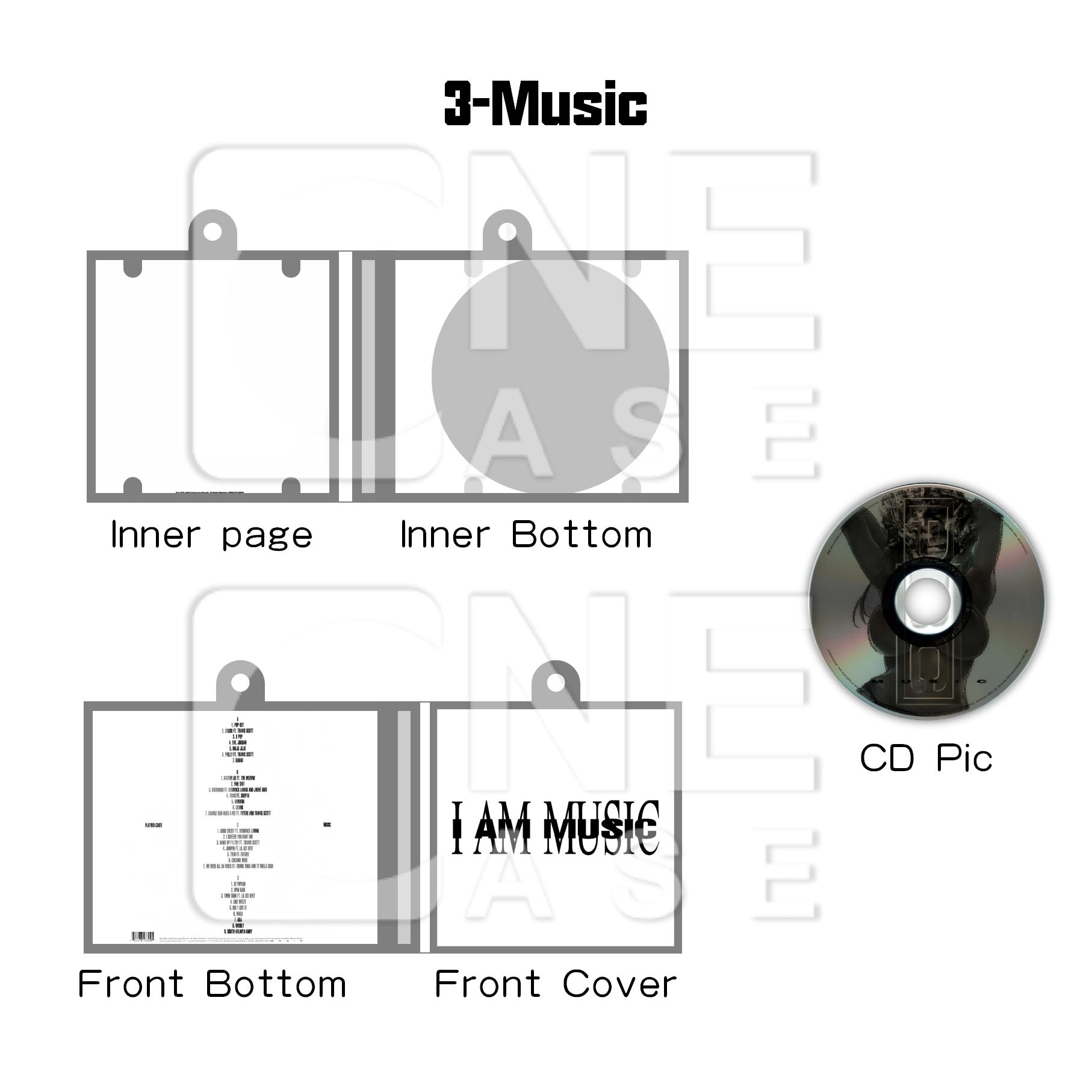 Playboi Carti  Mini NFC Album Keychain CD Music Keychain Pendant Customized Mini Vinyl Album 
