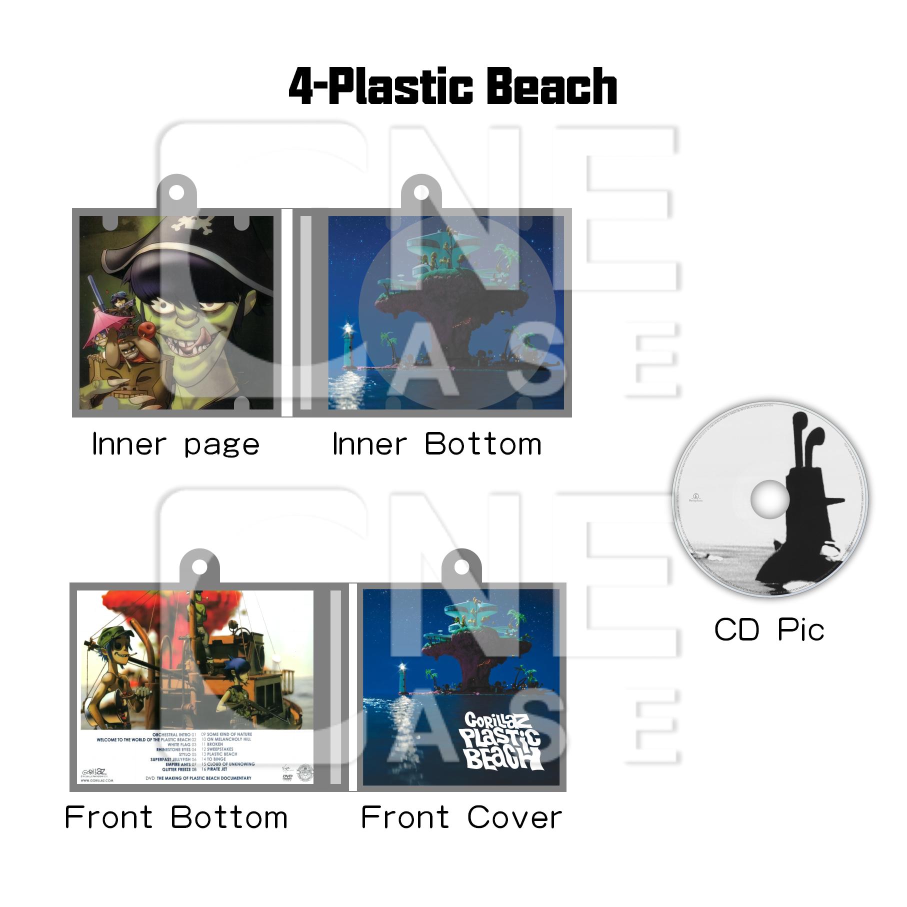 Gorillaz Mini NFC Album Keychain CD Music Keychain Pendant Customized Mini Vinyl 