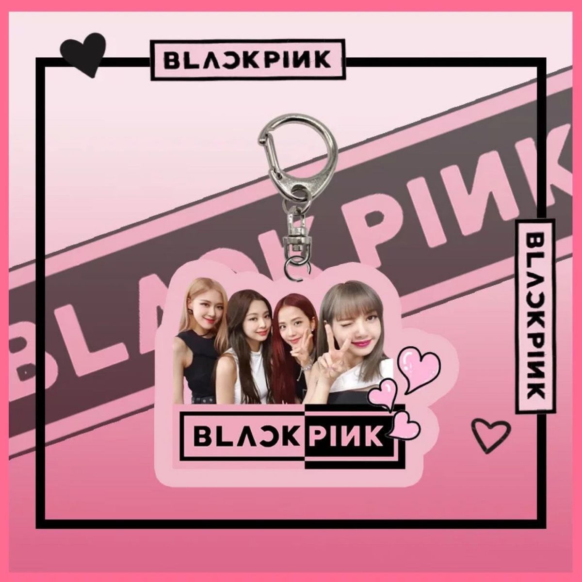 K-pop Band Black Pink Keychain Photoshoot Peripheral Kpop Band