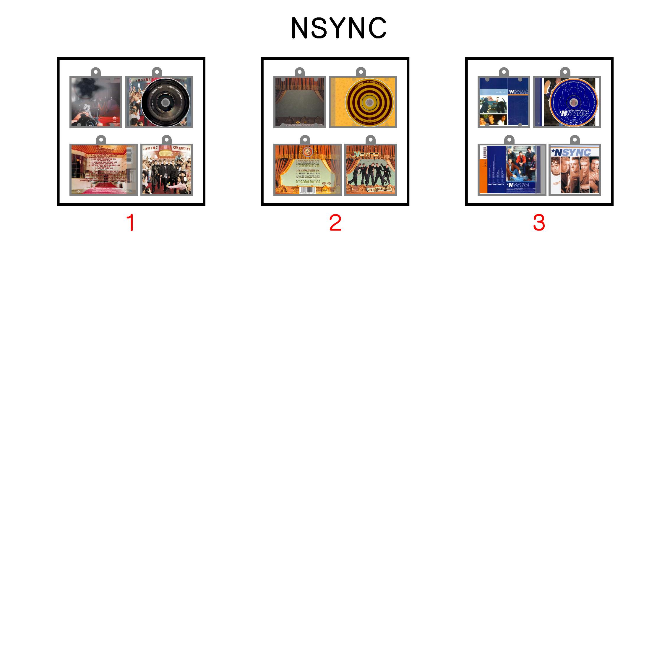 NSYNC Mini NFC Album Keychain CD Music Keychain Pendant Customized Mini Vinyl Album 