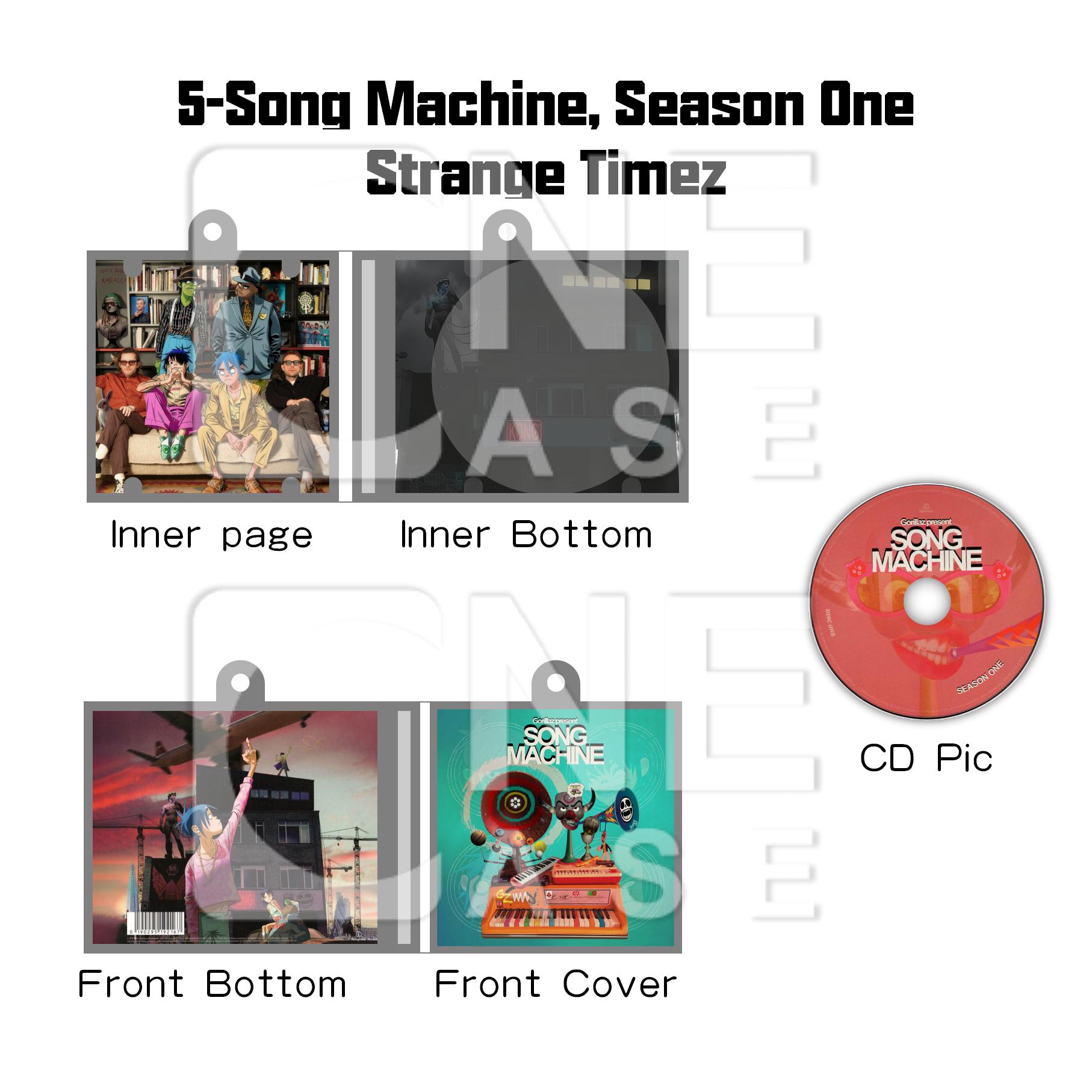 Gorillaz Mini NFC Album Keychain CD Music Keychain Pendant Customized Mini Vinyl 