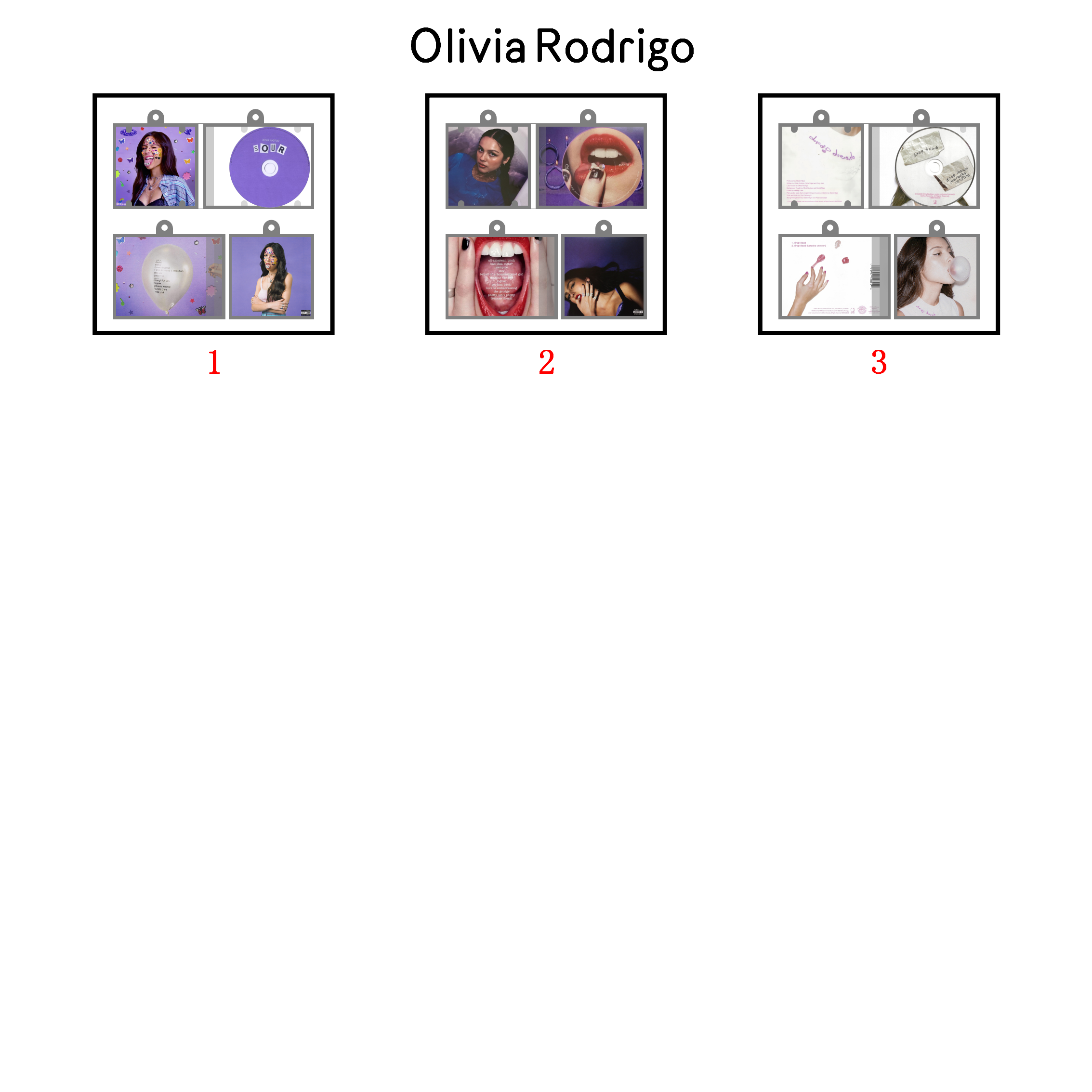 Olivia Rodrigo Mini Vinyl NFC Album Keychain CD Music Keychain Pendant Customized 