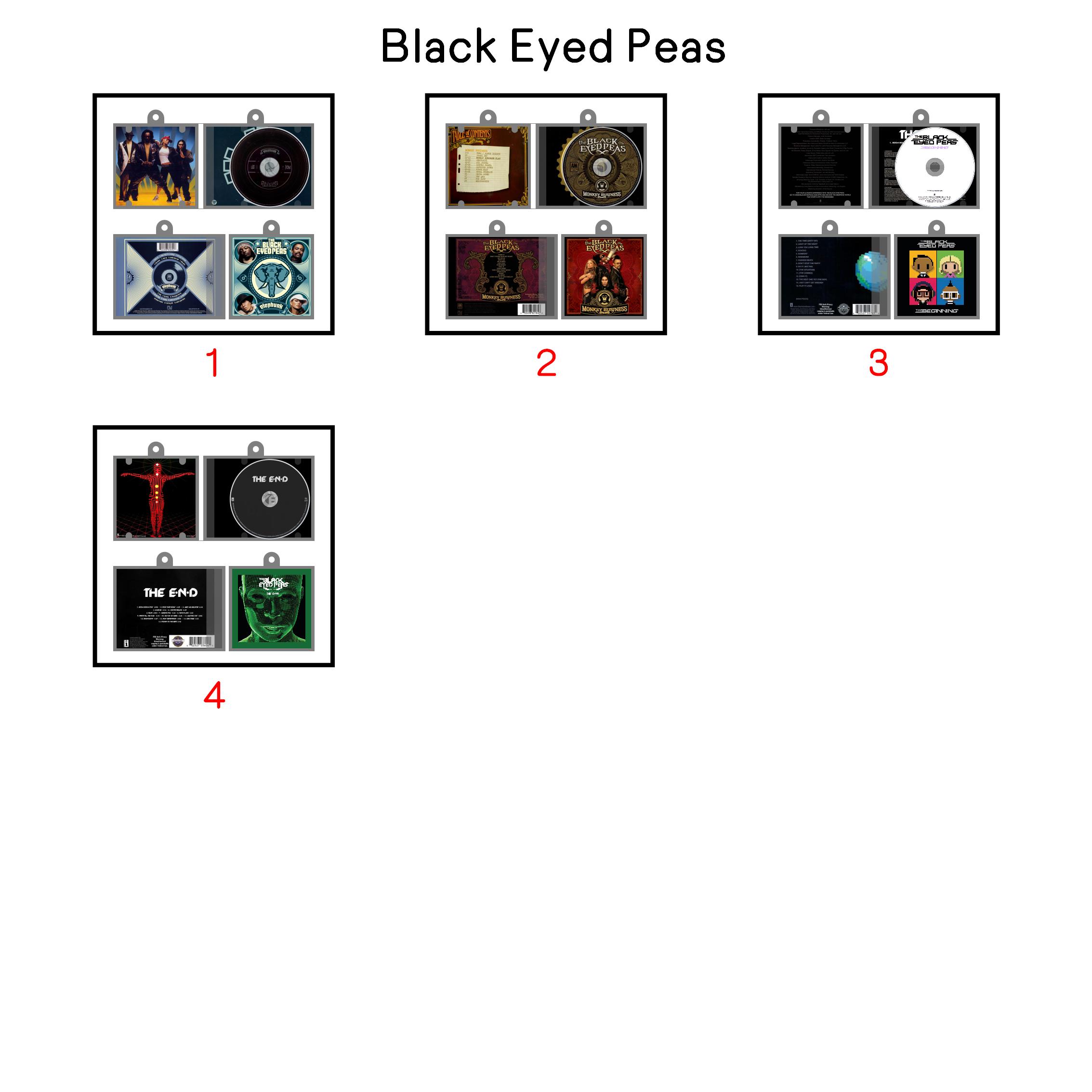 Black Eyed Peas Mini NFC Album Keychain CD Music Keychain Pendant Customized Mini 