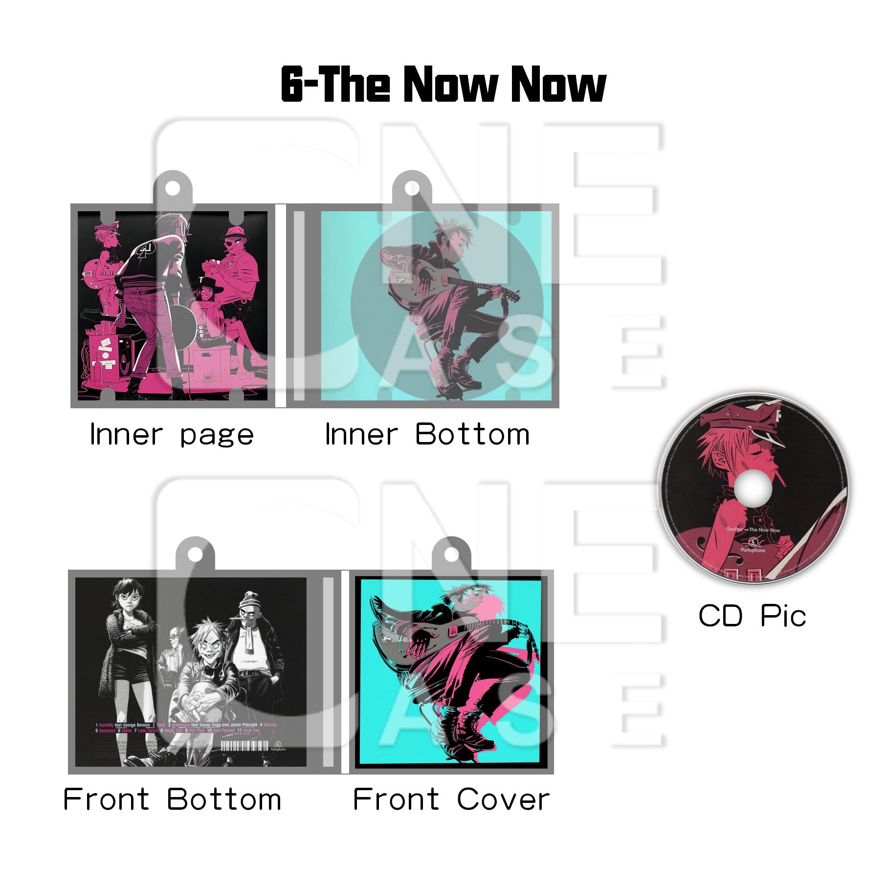 Gorillaz Mini NFC Album Keychain CD Music Keychain Pendant Customized Mini Vinyl 