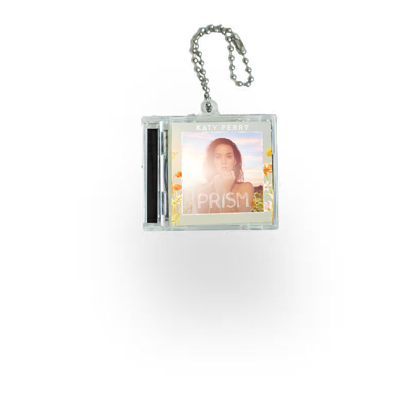Katy Perry  Mini Vinyl NFC Album Keychain CD Music Keychain Pendant Customized