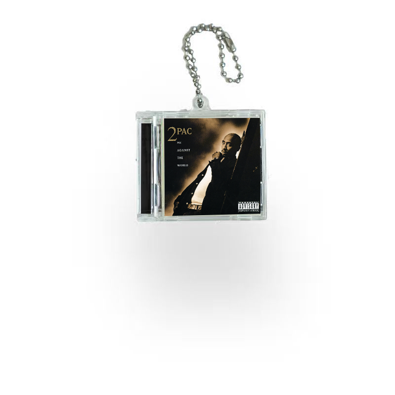 2pac Mini Vinyl NFC Album Keychain CD Music Keychain Pendant Customized 