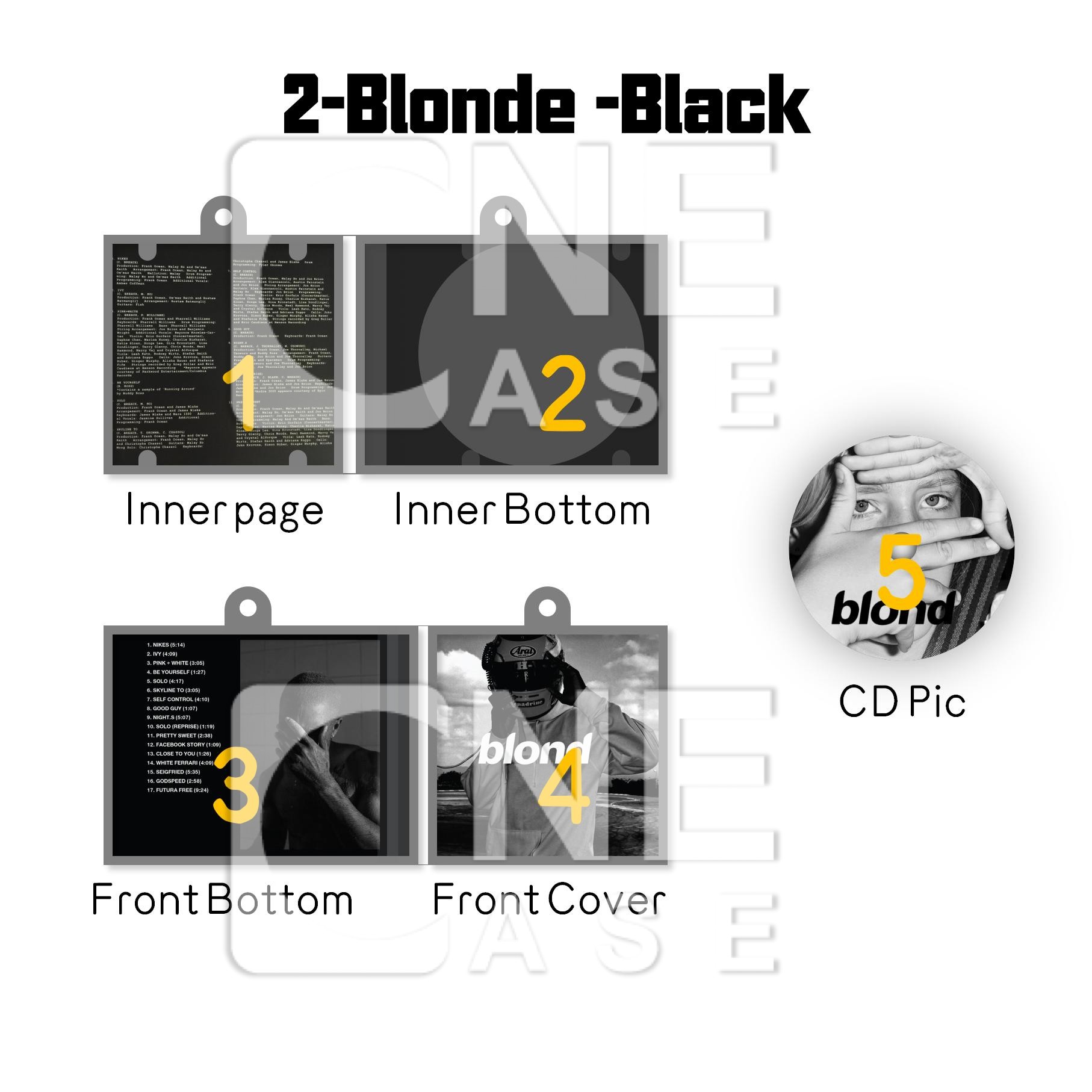 Frank Ocean Mini NFC Album Keychain CD Music Keychain Pendant Customized Mini 