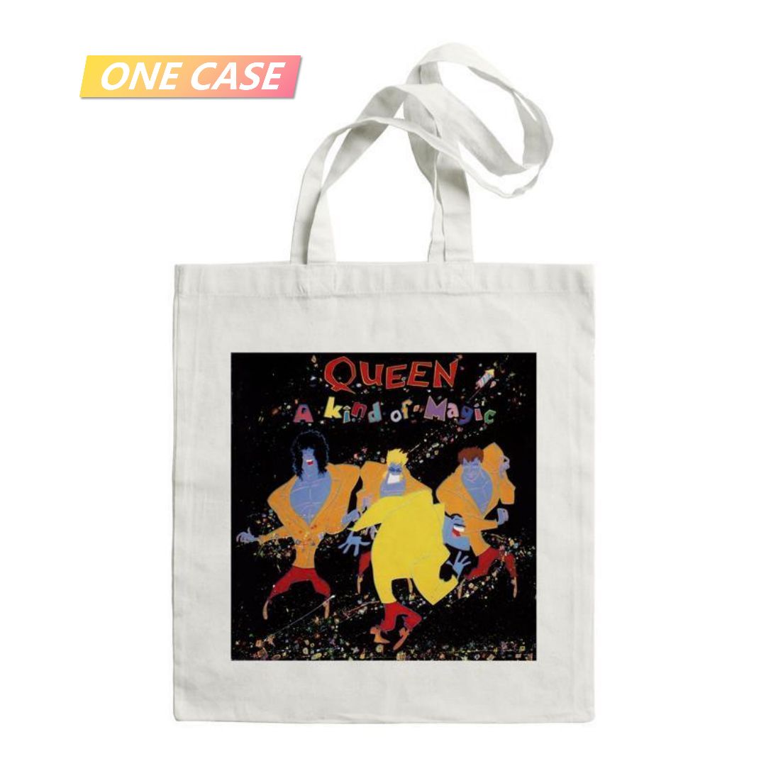 Queen Band Rock Canvas Bag Shoulder Bag Large Shopping Bag School Bag-ONECASE.STUDIO