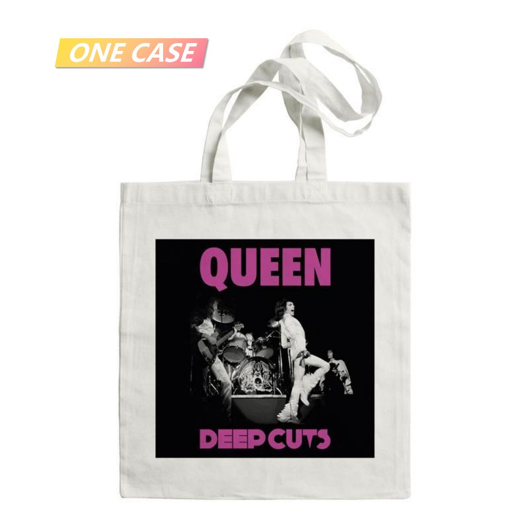 Queen Band Rock Canvas Bag Shoulder Bag Large Shopping Bag School Bag-ONECASE.STUDIO