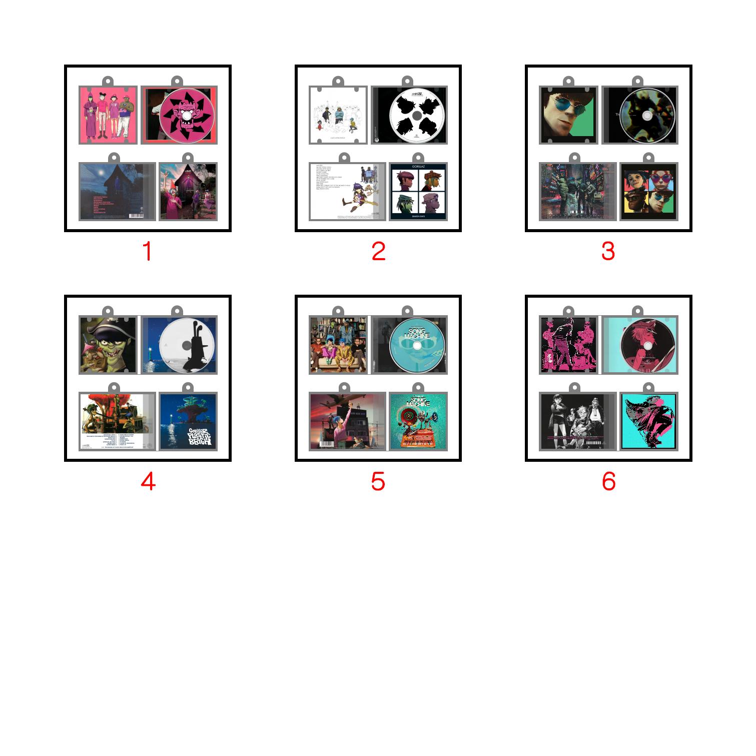 NO.11 Mini NFC Album Keychain CD Music Keychain Pendant Customized Mini Vinyl Goril