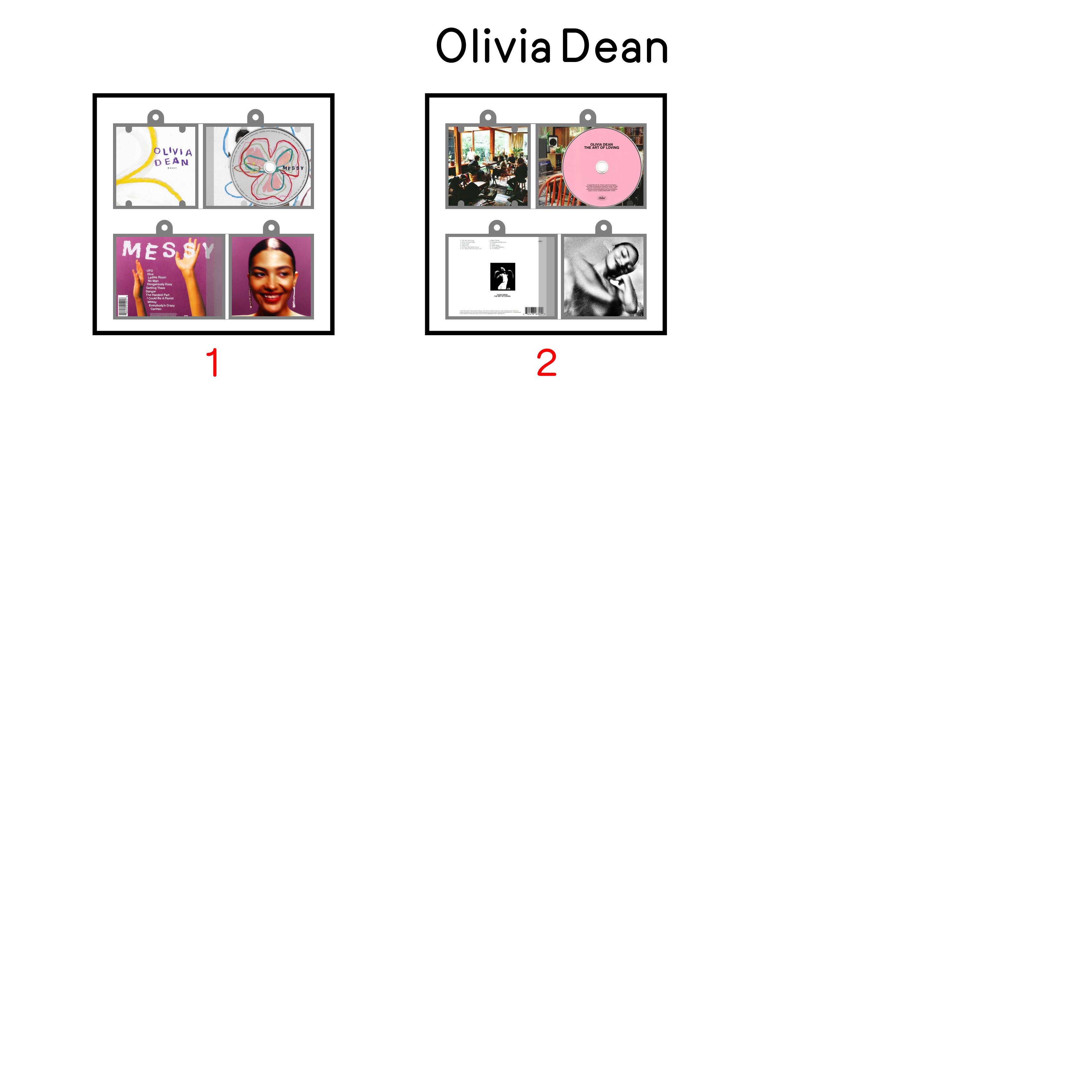 Olivia Dean Mini NFC Album Keychain CD Music Keychain Pendant Customized Mini 