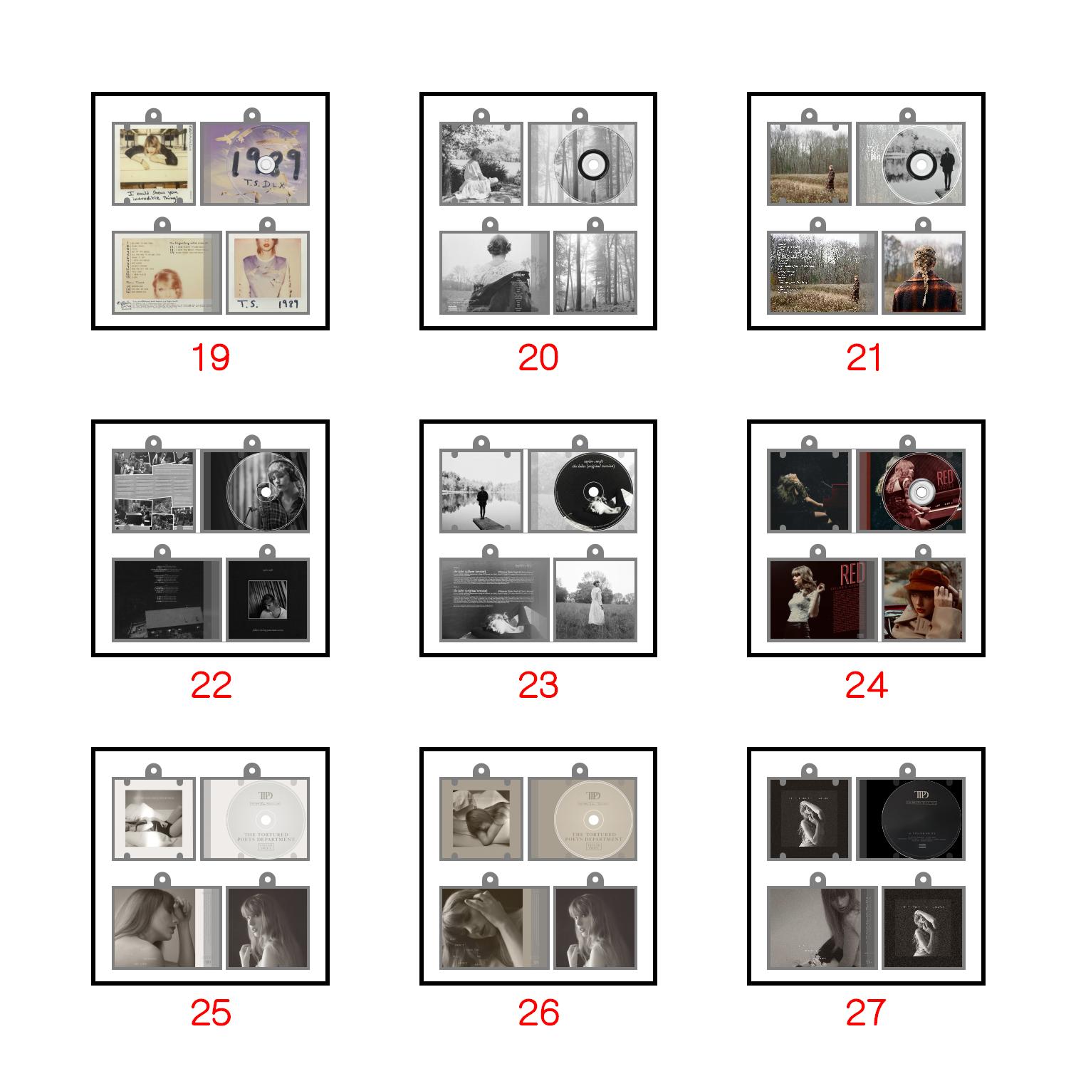 TS Mini vinyl NFC Album Keychain Customized Taylor