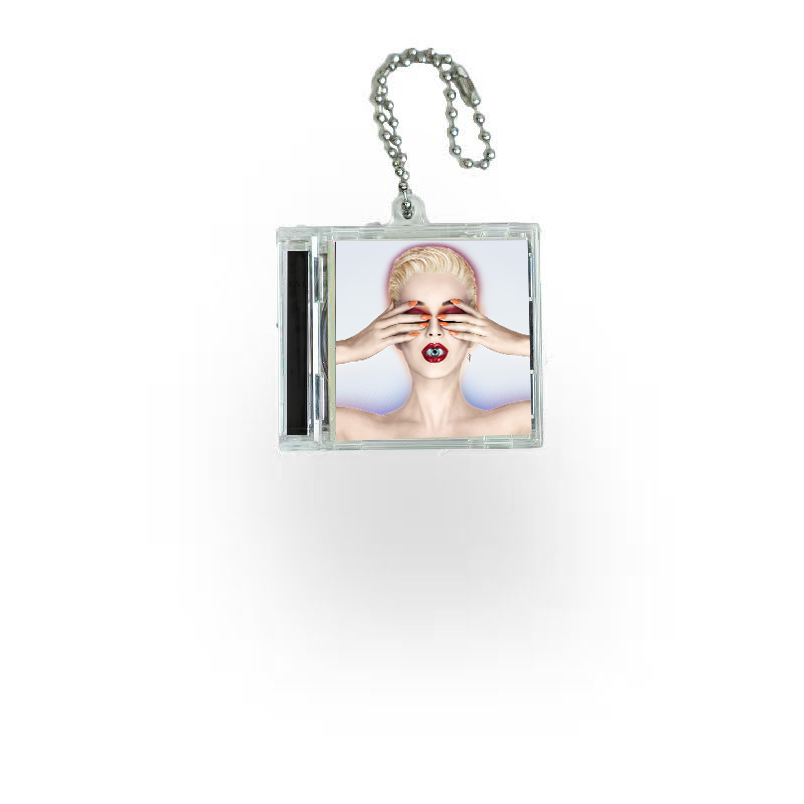 Katy Perry  Mini Vinyl NFC Album Keychain CD Music Keychain Pendant Customized