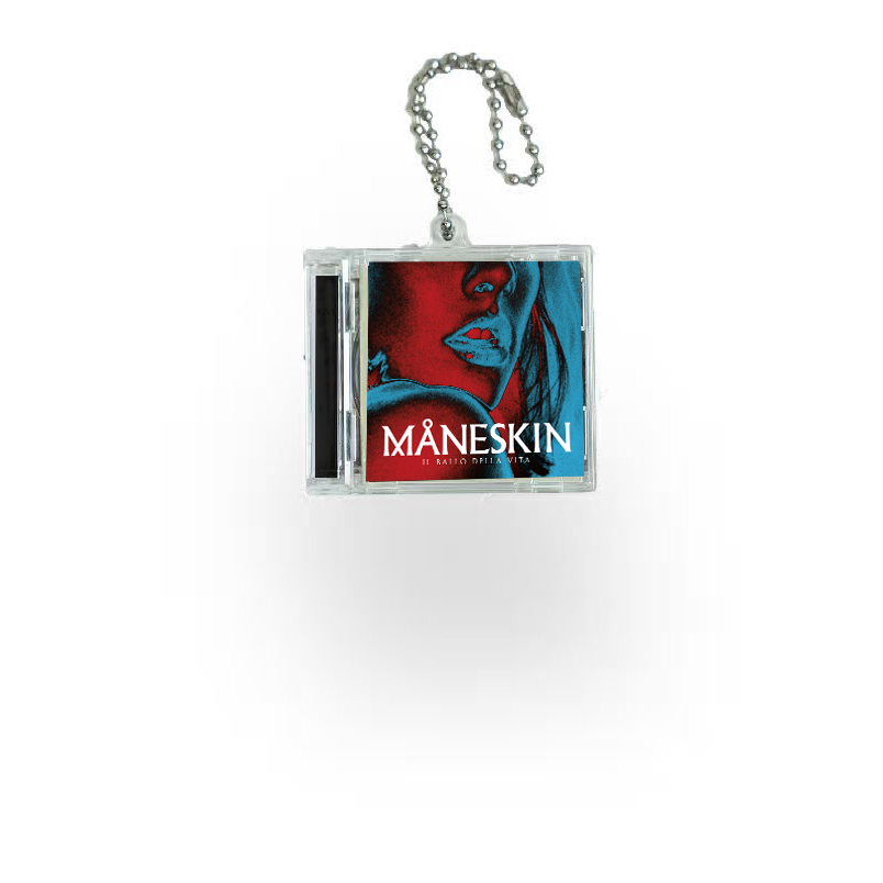 Maneskin Mini Vinyl NFC Album Keychain CD Music Keychain Pendant Customized 
