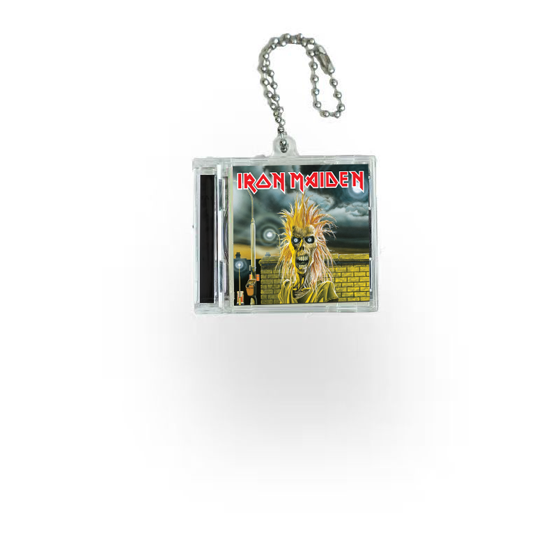 Iron Maiden  Mini NFC Album Keychain CD Music Keychain Pendant Customized Mini Vinyl Album 
