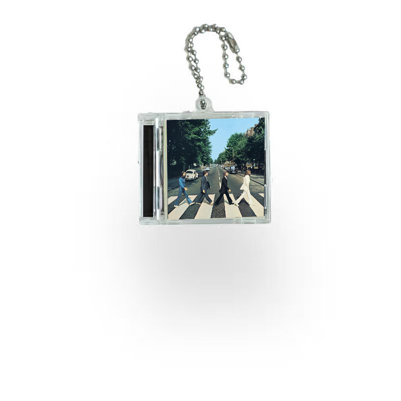 The Beatles Mini Vinyl NFC Album Keychain CD Music Keychain Pendant Customized