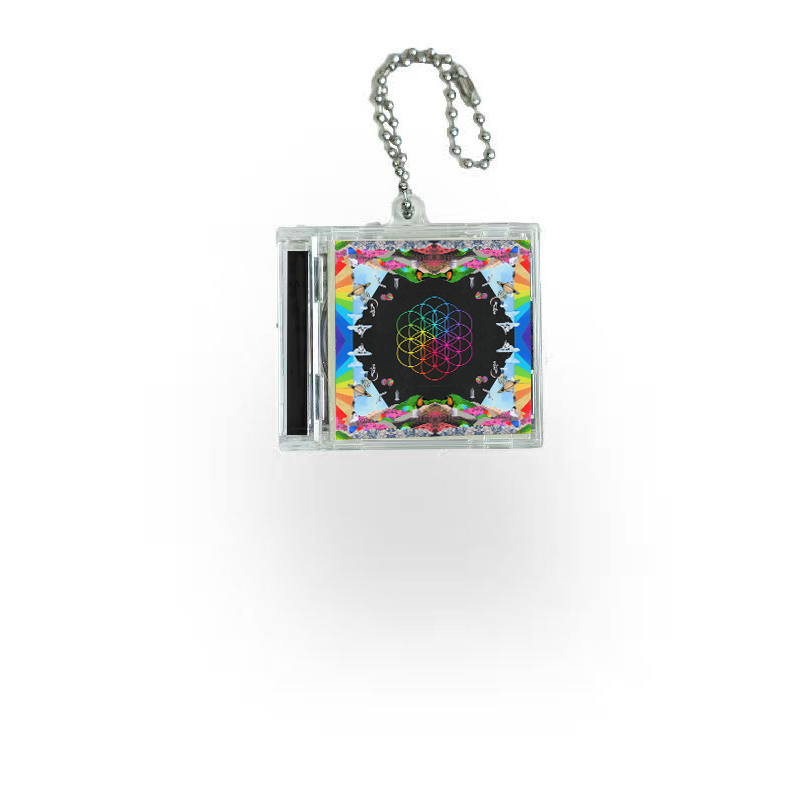 Coldplay Mini NFC Album Keychain CD Music Keychain Pendant Customized Mini Vinyl Album 