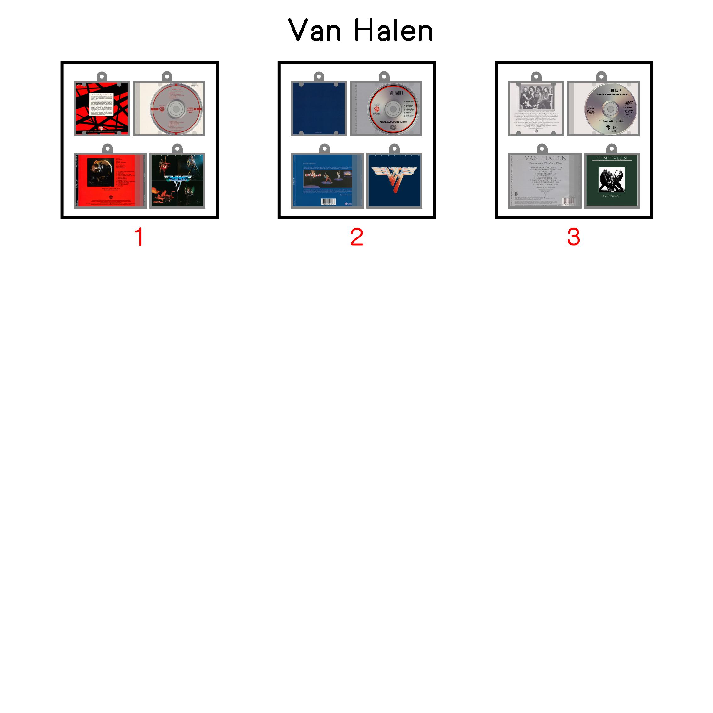 Van Halen Mini NFC Album Keychain CD Music Keychain Pendant Customized Mini Vinyl Album 