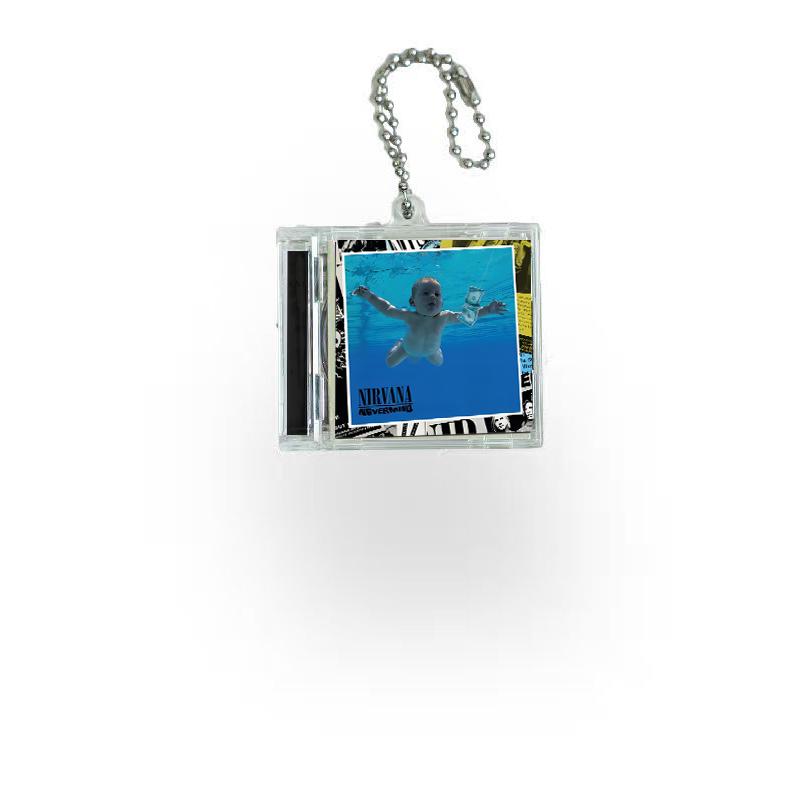 Nirvana Mini Vinyl NFC AlbumKeychain CD Music Keychain Pendant Customized 